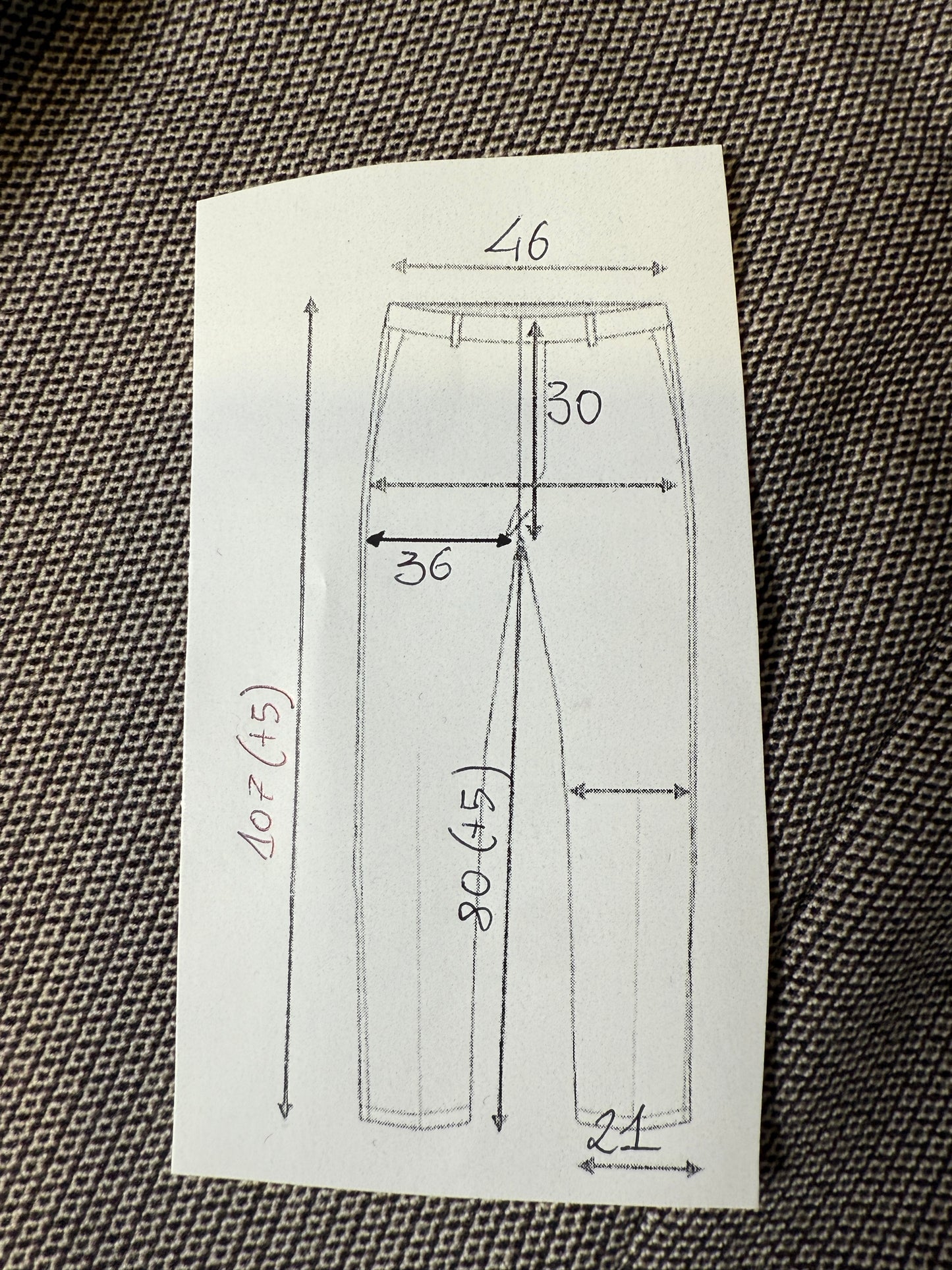 Pantaloni sartoriali anni ‘60/‘70 occhio di pernice - tg. 52