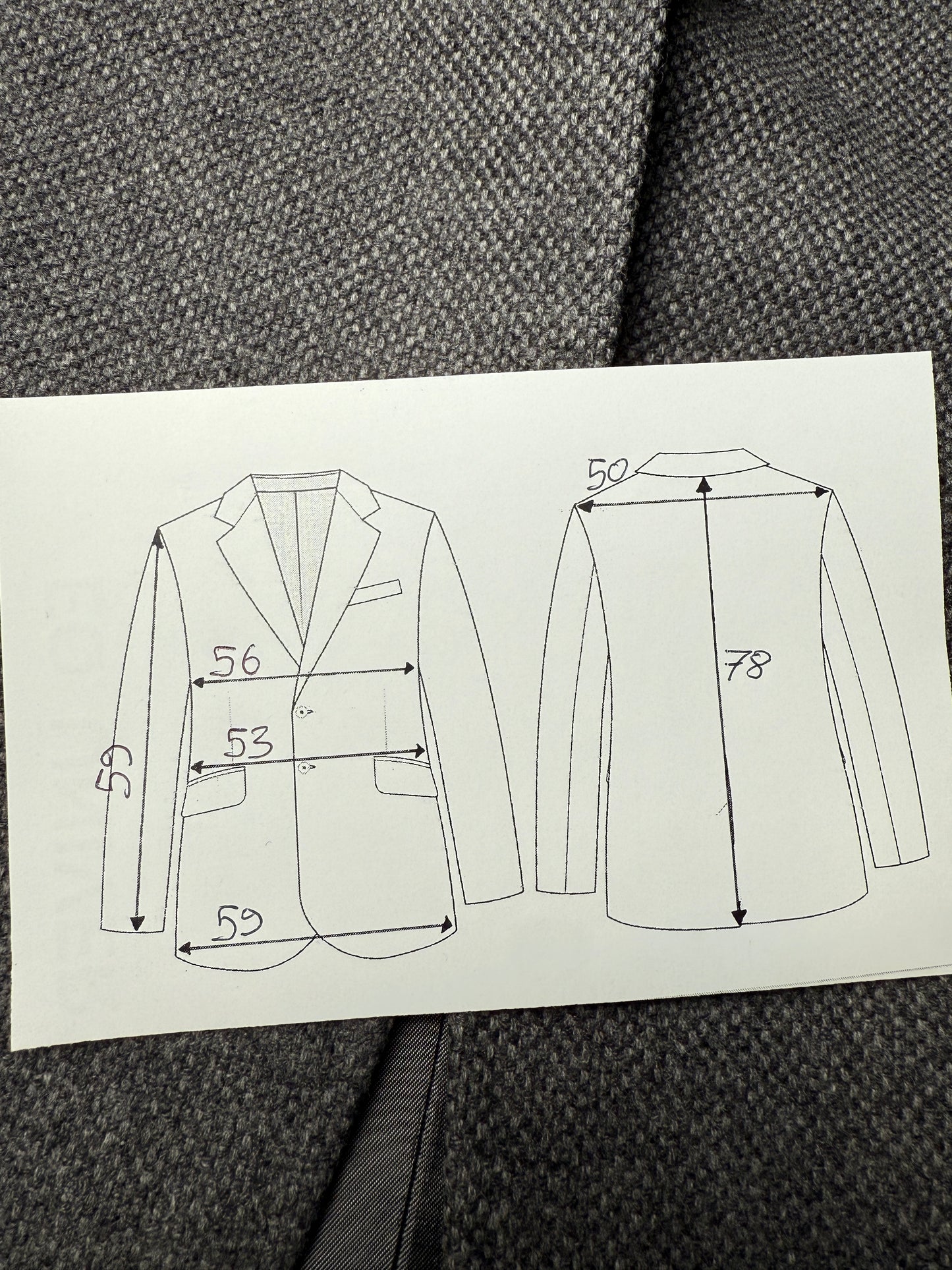 Giacca Cantarelli grigio medio in lana e cashmere - tg. 50