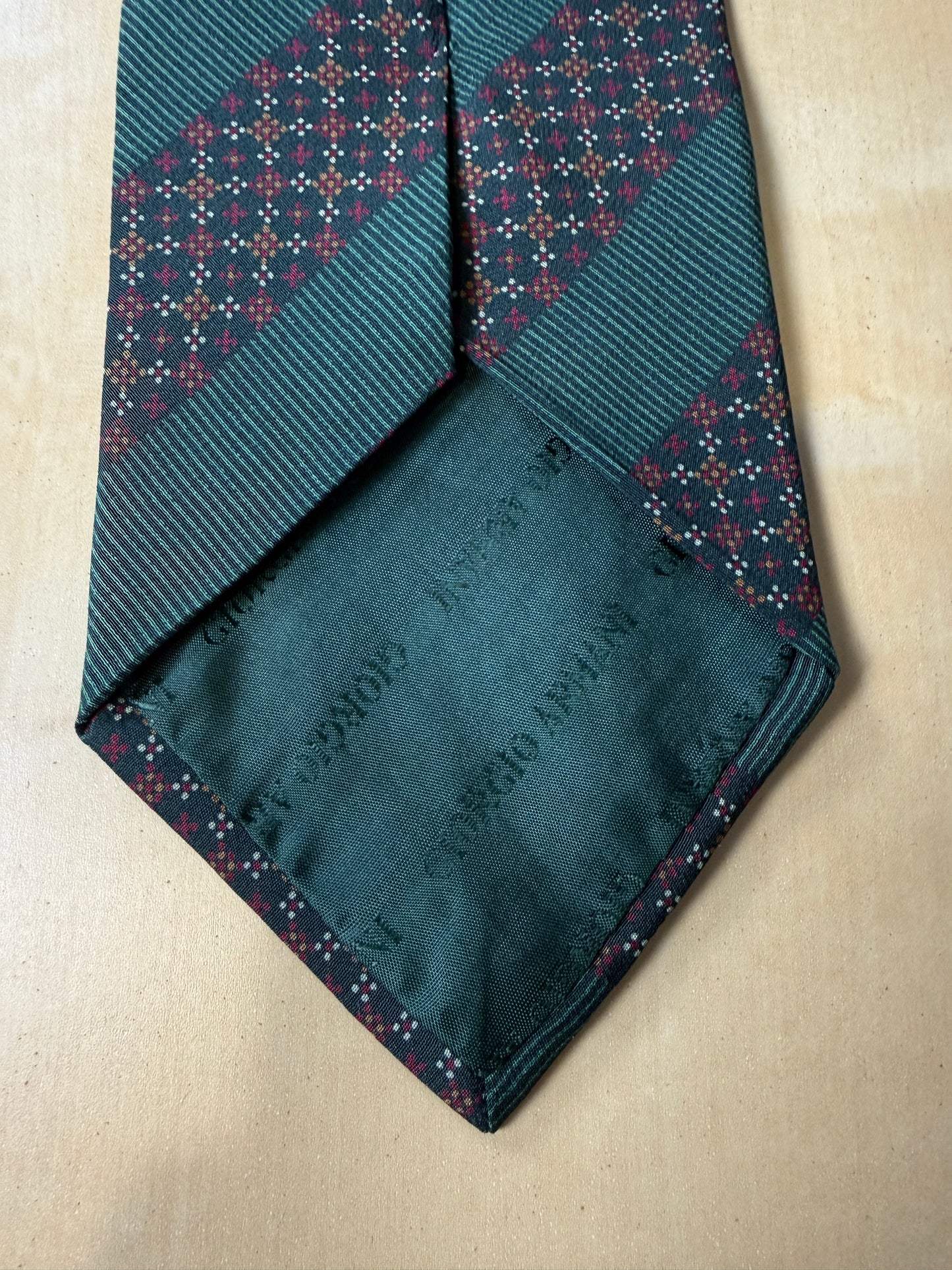 Cravatta Armani righe regimental verde