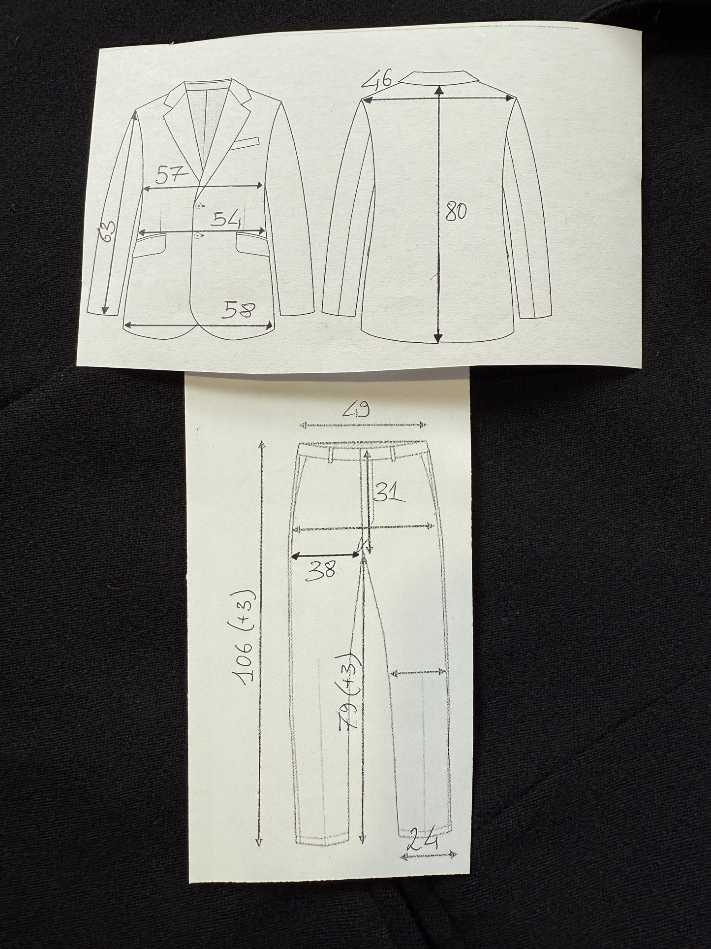 Smoking 3 pezzi anni ‘60 - tg. 52/54