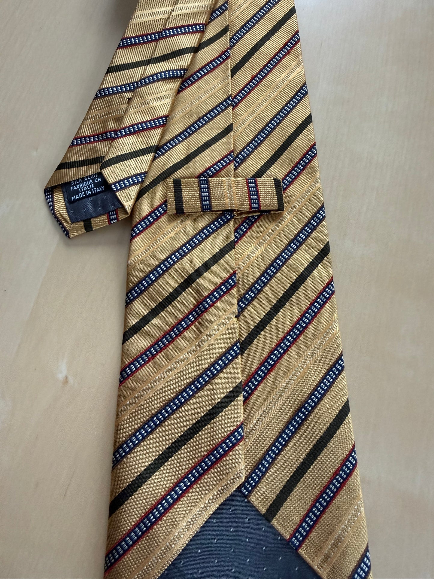 Cravatta Gianfranco Ferrè giallo oro righe