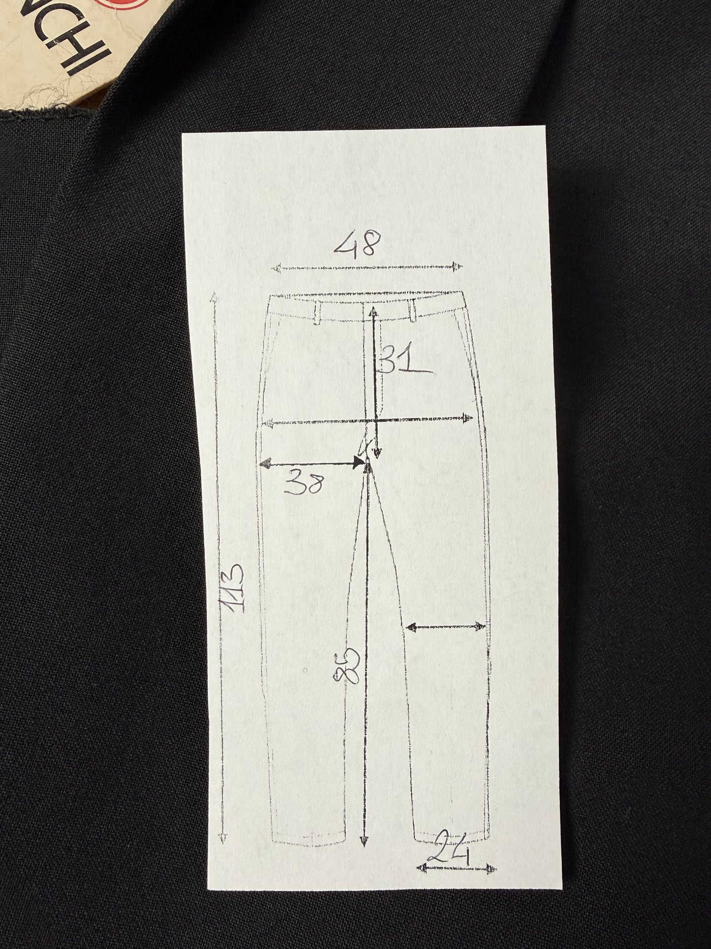 Pantaloni fresco lana blu notte anni ‘80/‘90 (NOS) - tg. 54