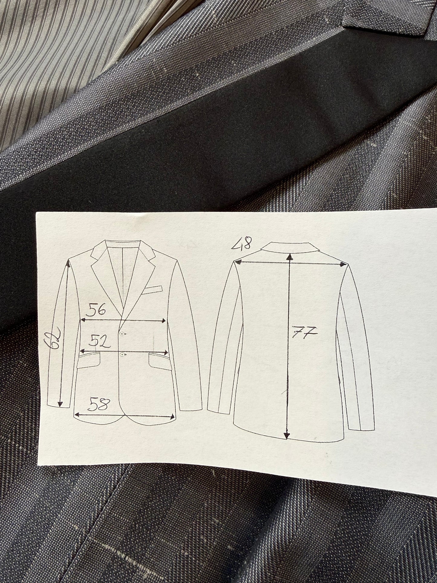 Giacca da smoking anni '80 in seta shantung - tg. 50