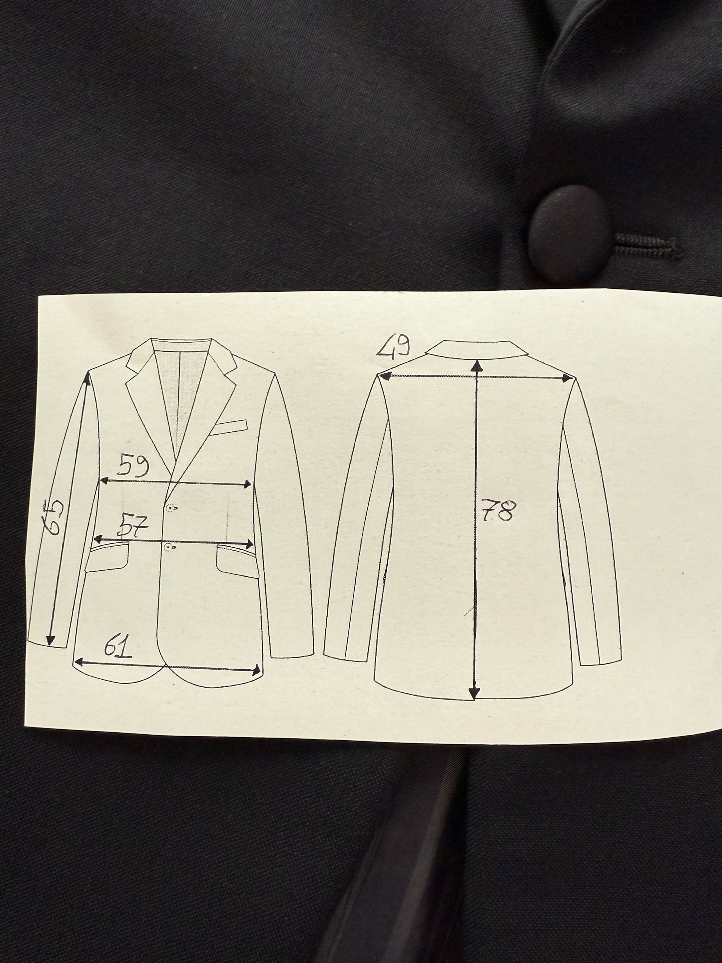 Giacca da sera anni ‘80 in lana e mohair - tg. 52/54