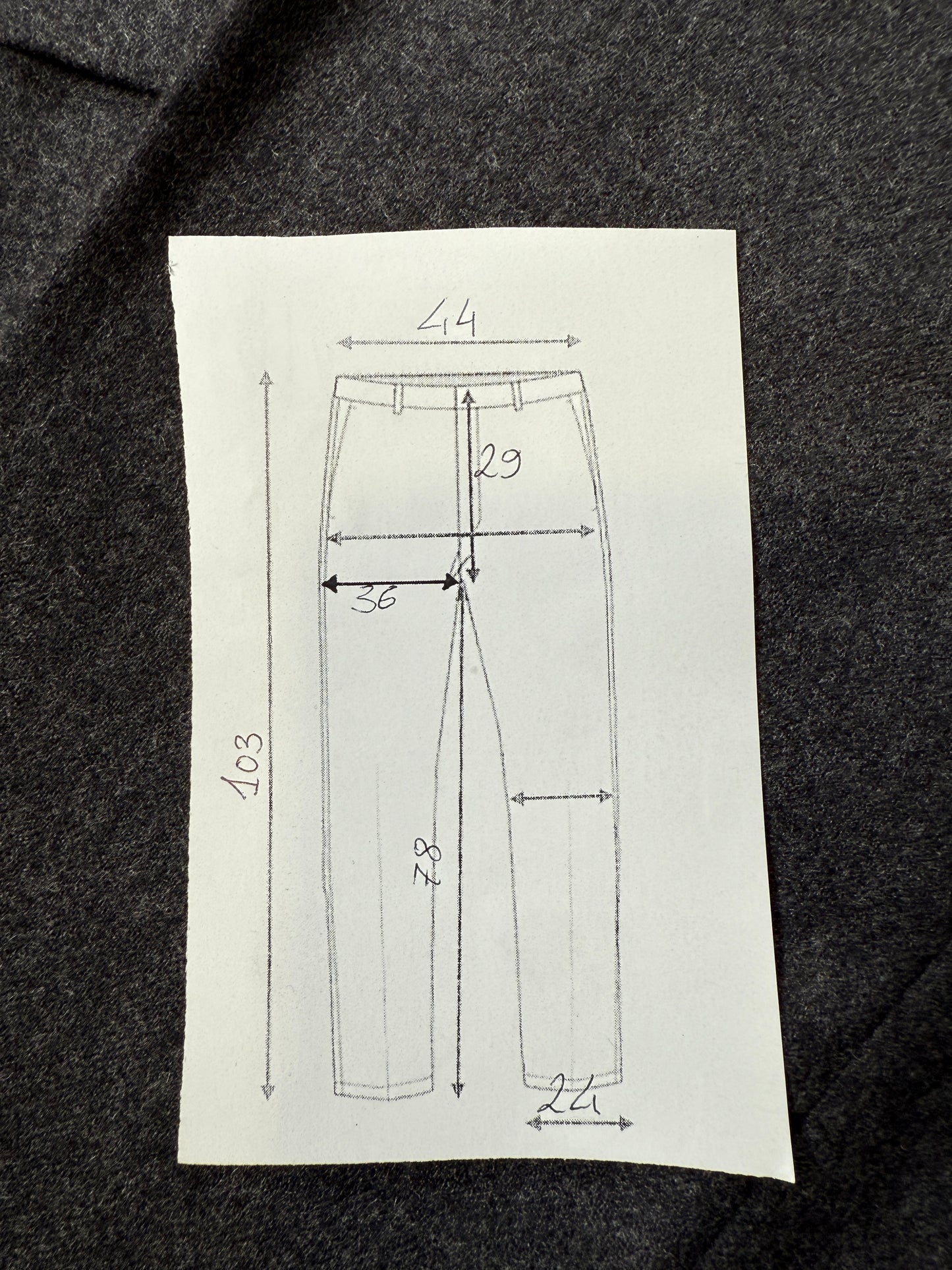 Pantaloni Burberrys flanella antracite - tg. 50