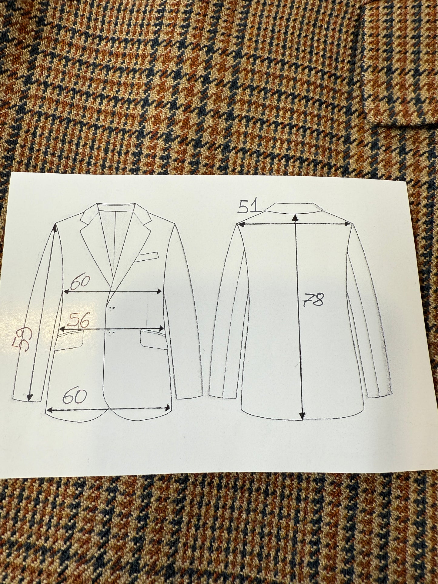 Giacca Yves Saint Laurent anni '80/'90 principe di Galles senape - tg. 54