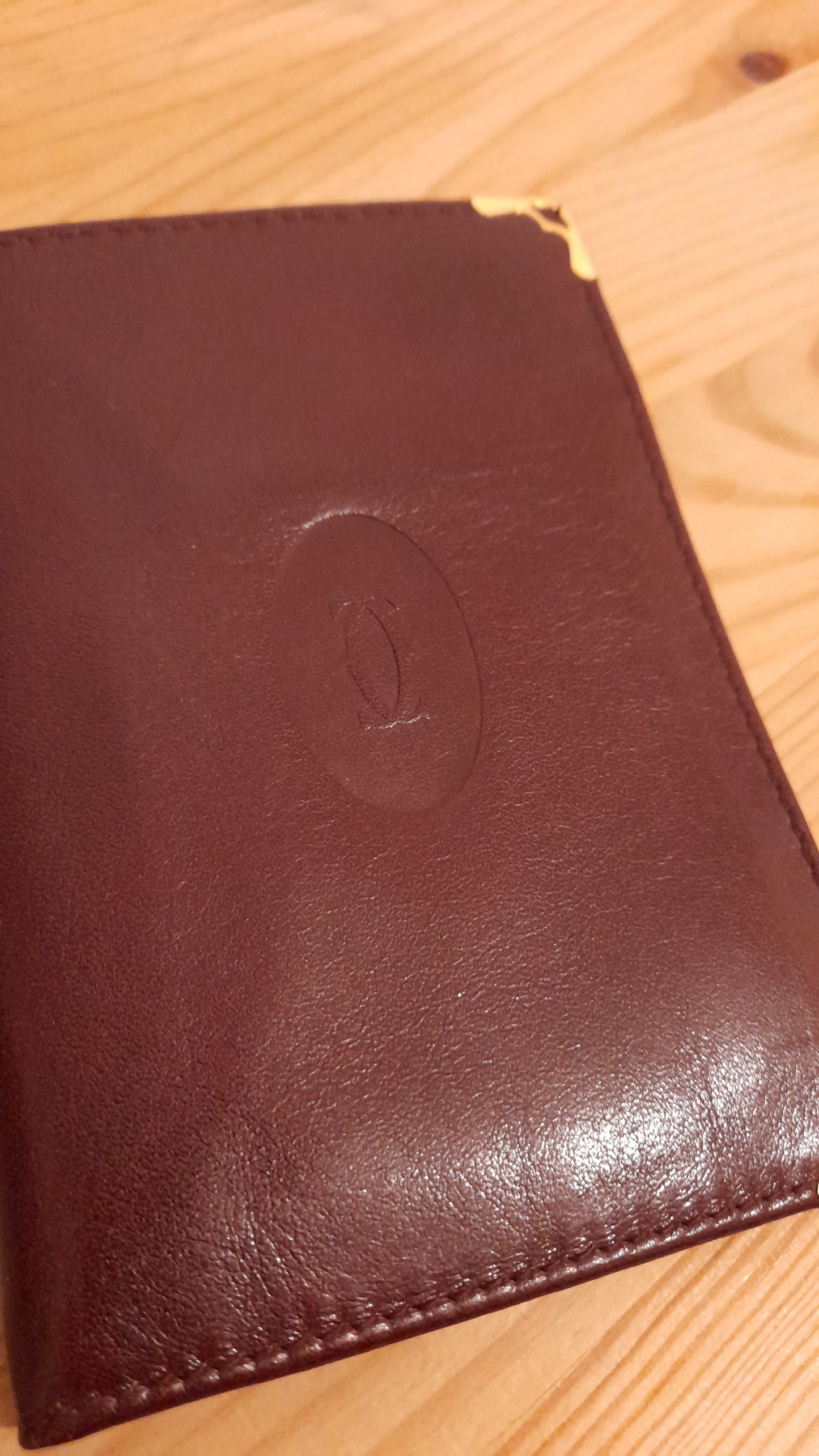 Portafogli Cartier vintage con porta assegni