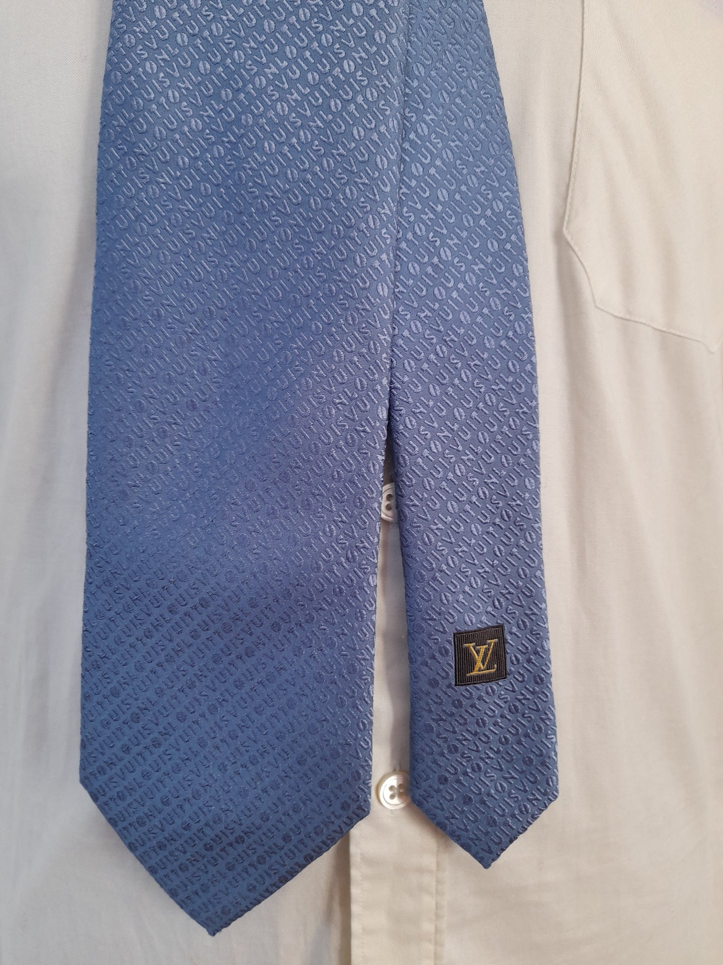 Cravatta Louis Vuitton firma allover