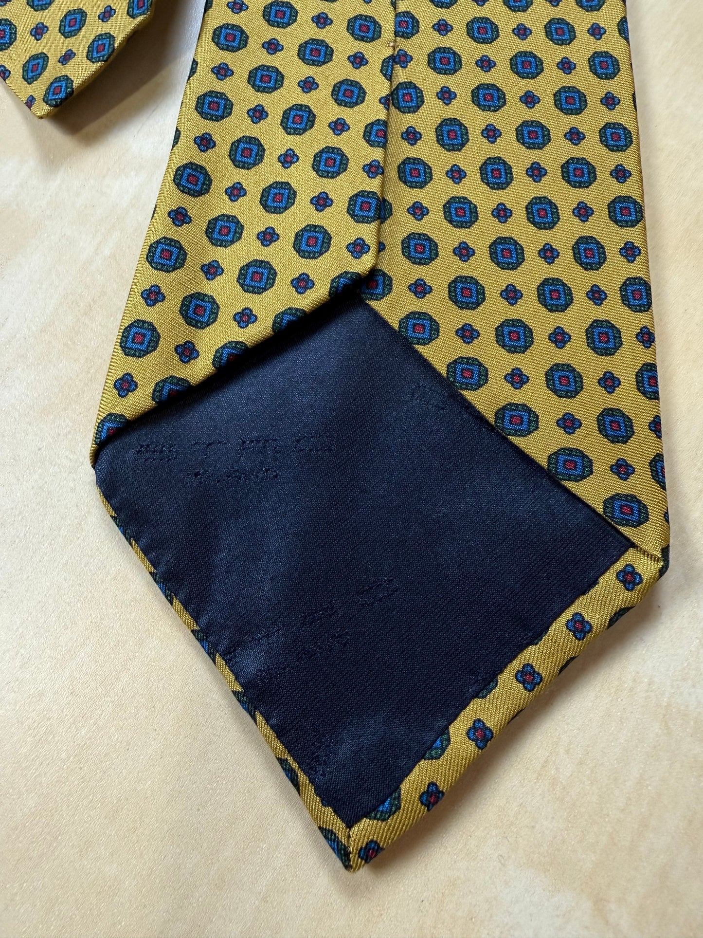 Cravatta Etro giallo micro fantasia
