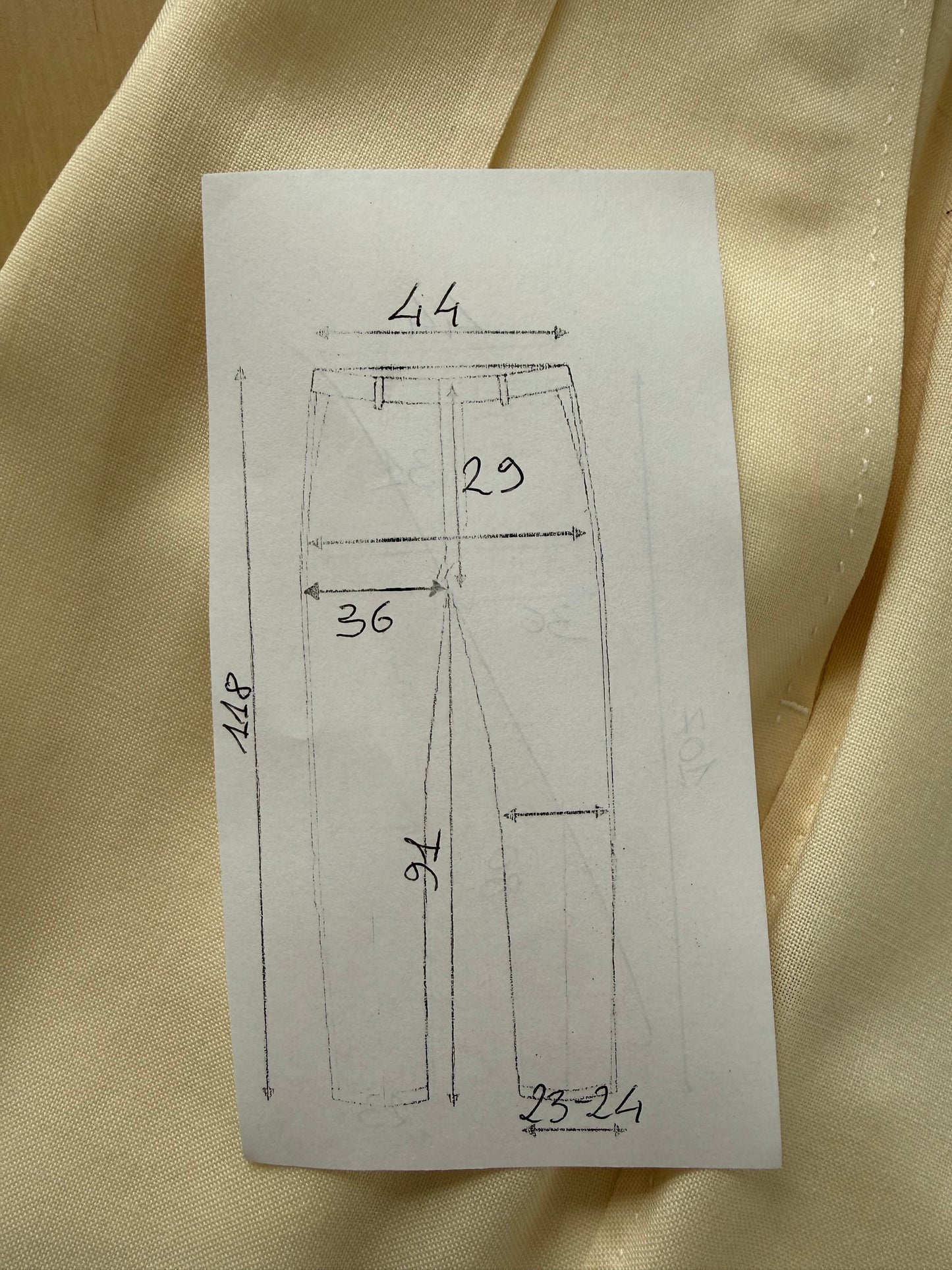 Pantaloni Pierre Cardin fresco lana avorio anni ‘80 (NOS) - tg. 50