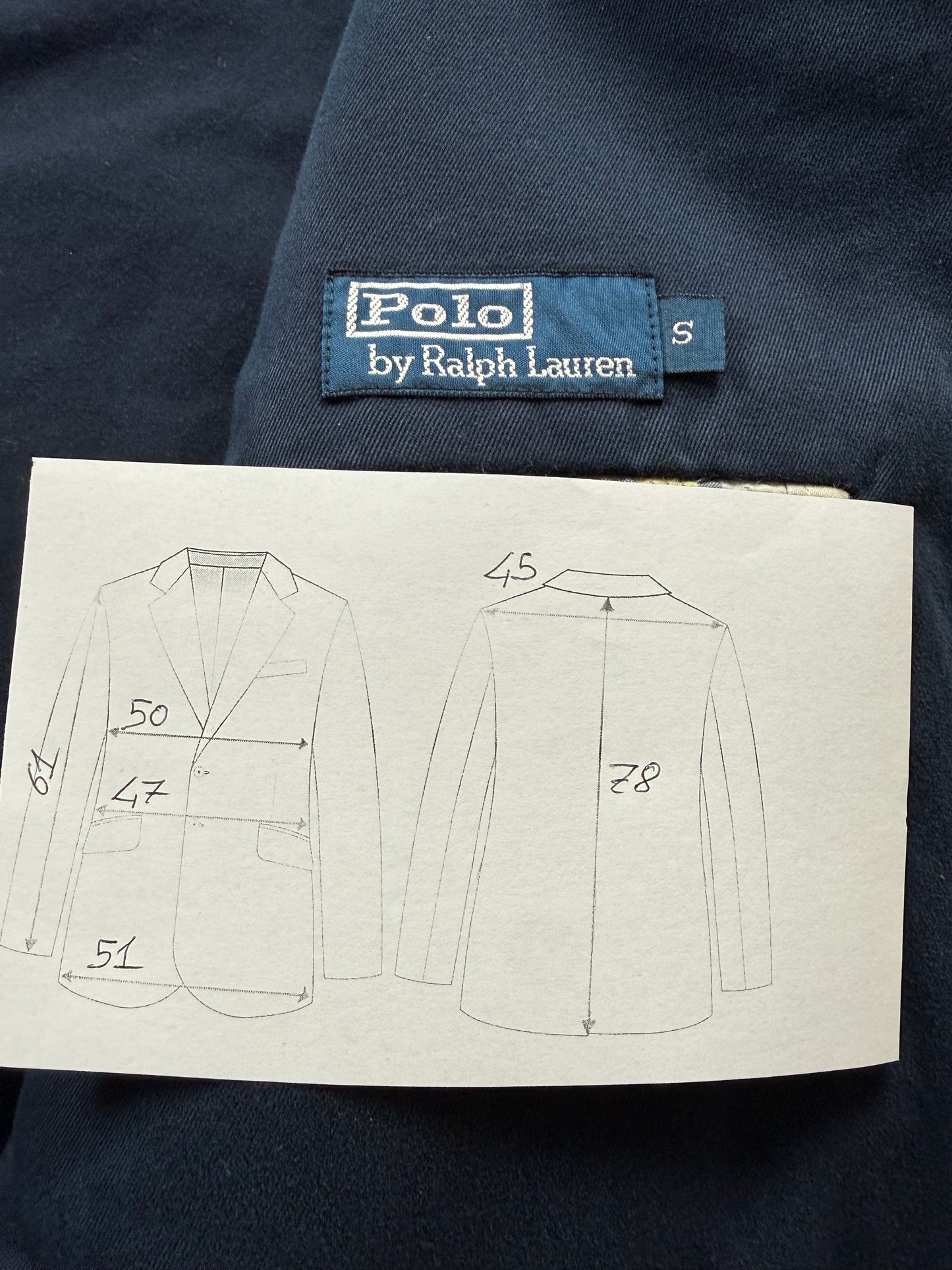 Giacca Polo Ralph Lauren in cotone blu - tg. 44