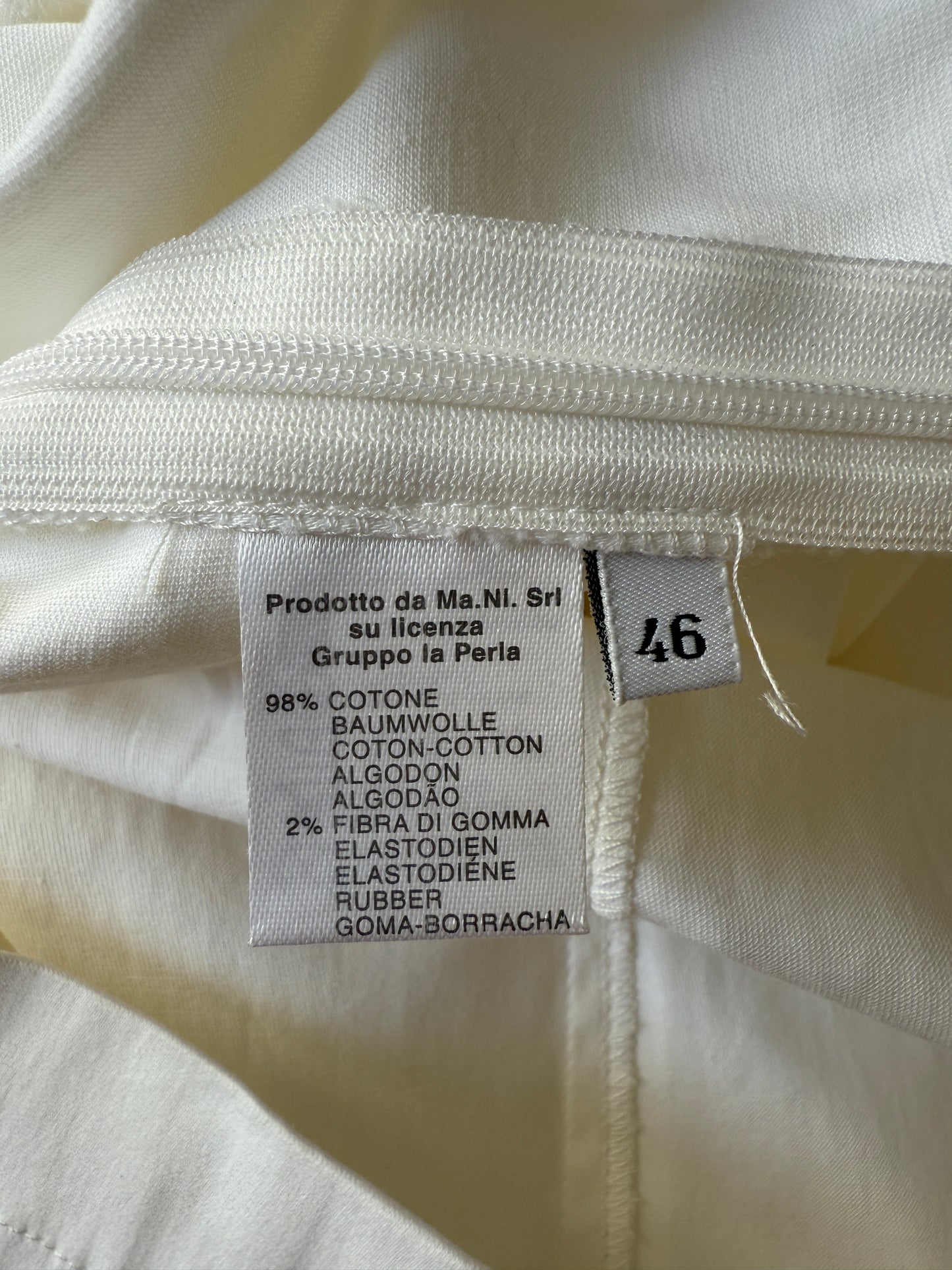 Abito La Perla Openspace bianco in cotone - S/M