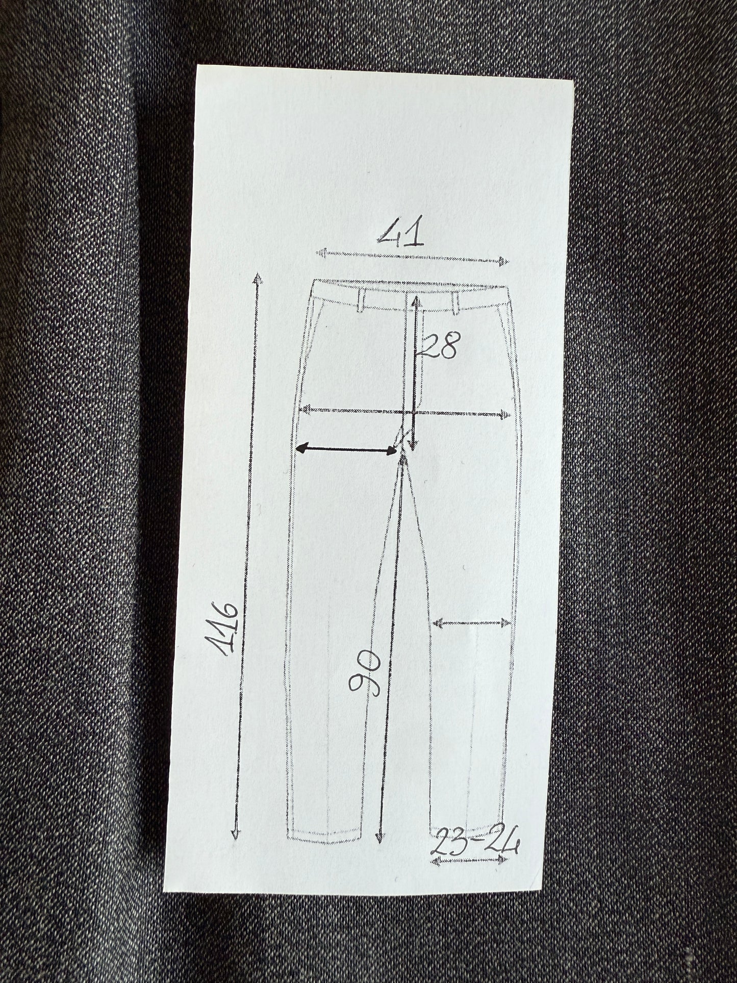 Pantaloni anni ‘80 in fresco lana grigio mélange (NOS) - tg. 46