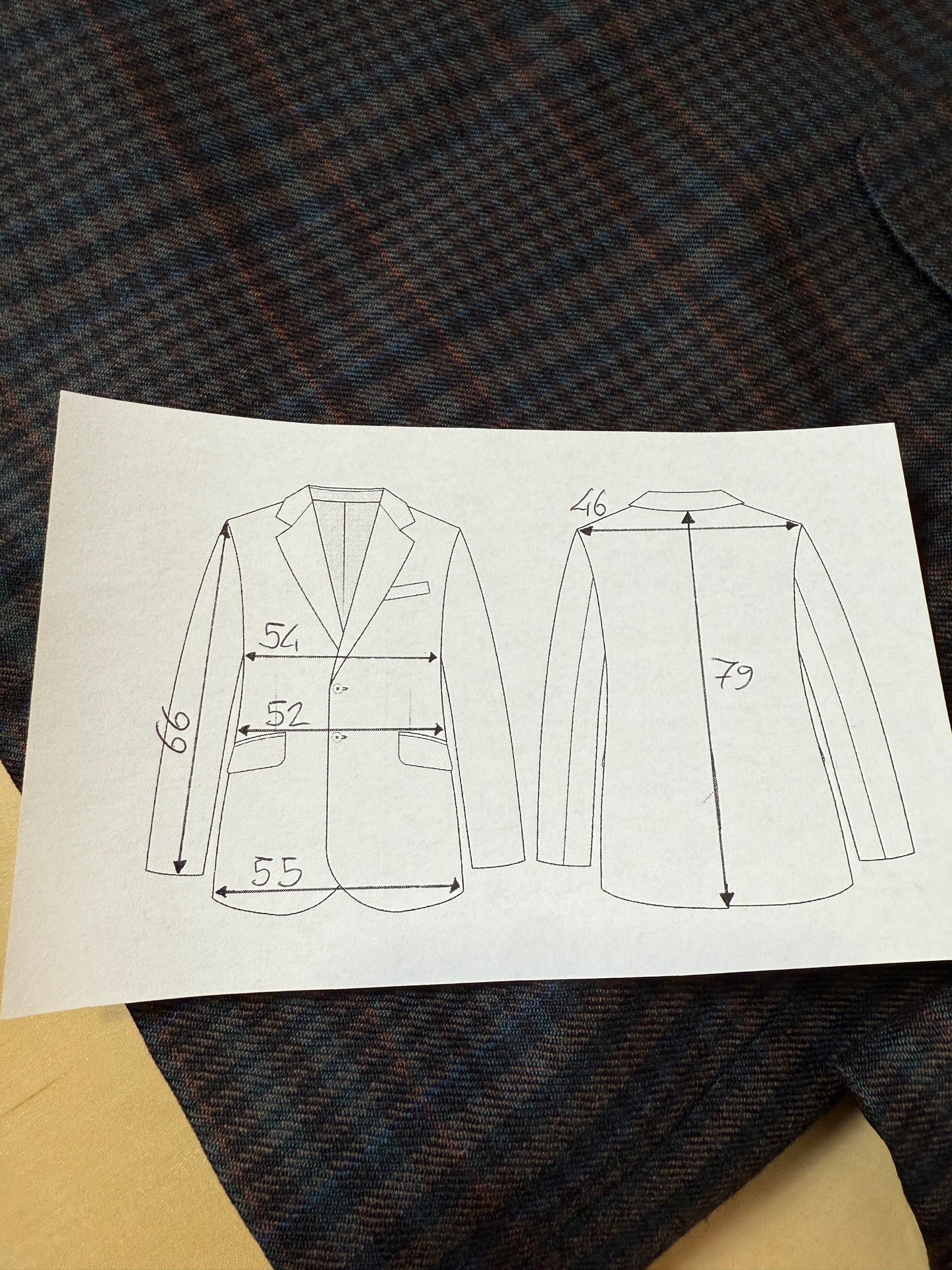 Giacca Corneliani flanella tartan - tg. 48