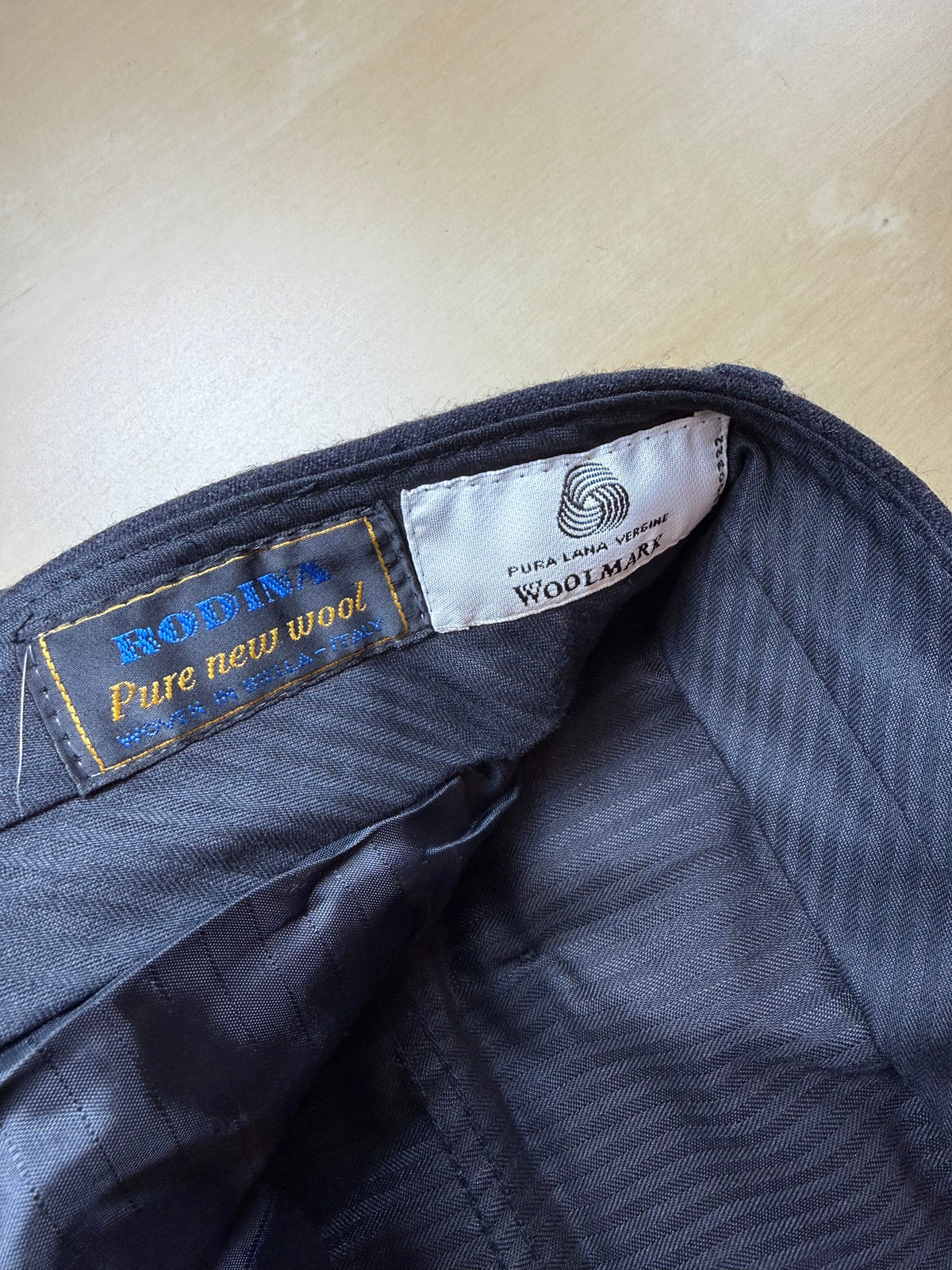 Pantaloni in flanella antracite anni '90 (NOS) - tg. 54