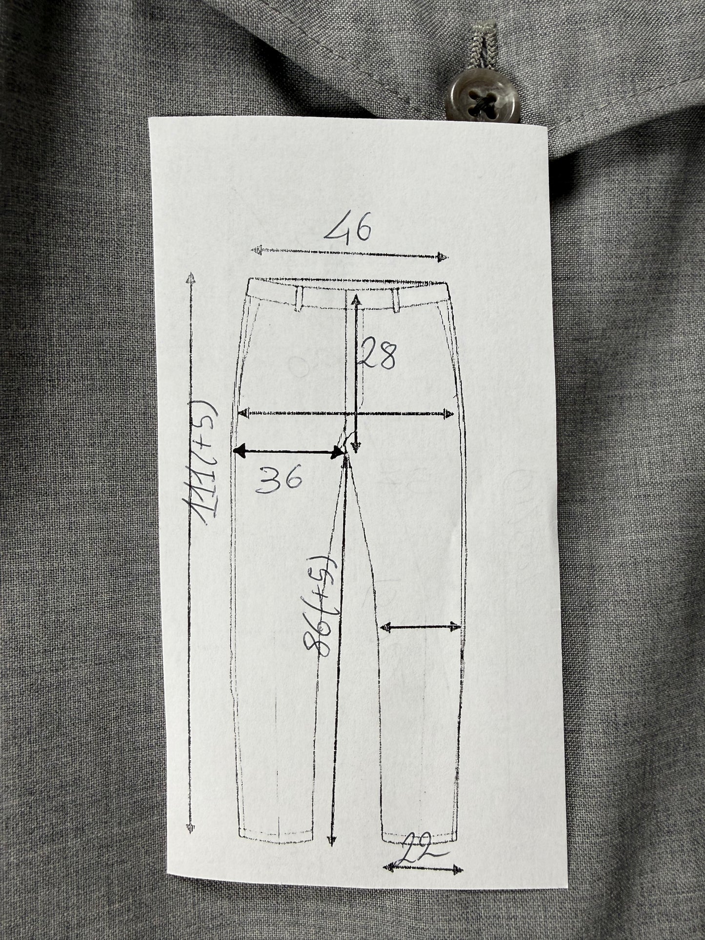Pantaloni Corneliani fresco lana grigio chiaro - tg. 52