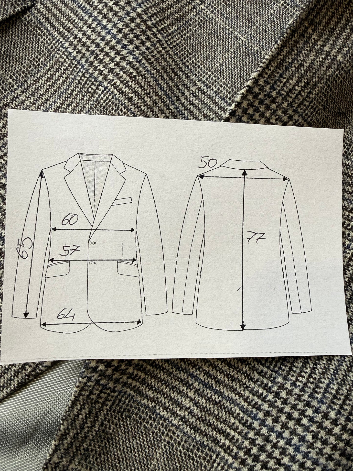 Giacca Corneliani flanella principe di Galles - tg. 54/56
