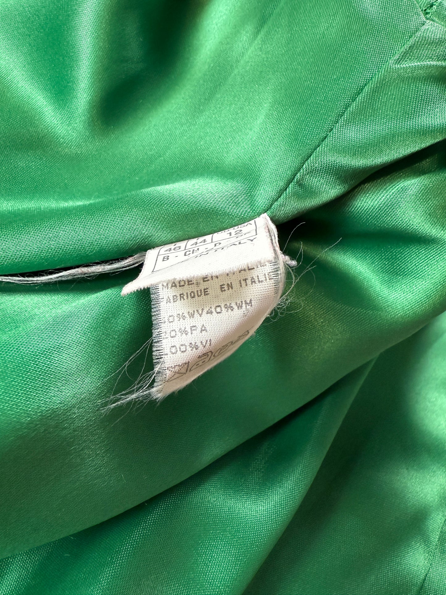 Cappotto anni ‘80 panno lana e mohair rosso scarlatto - tg. 44-46