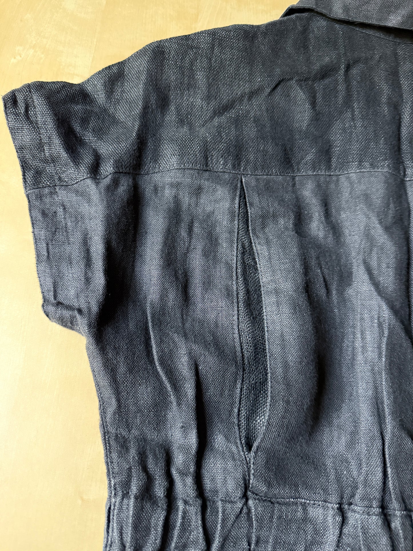 Tuta in lino nera anni ‘70 - tg. 44