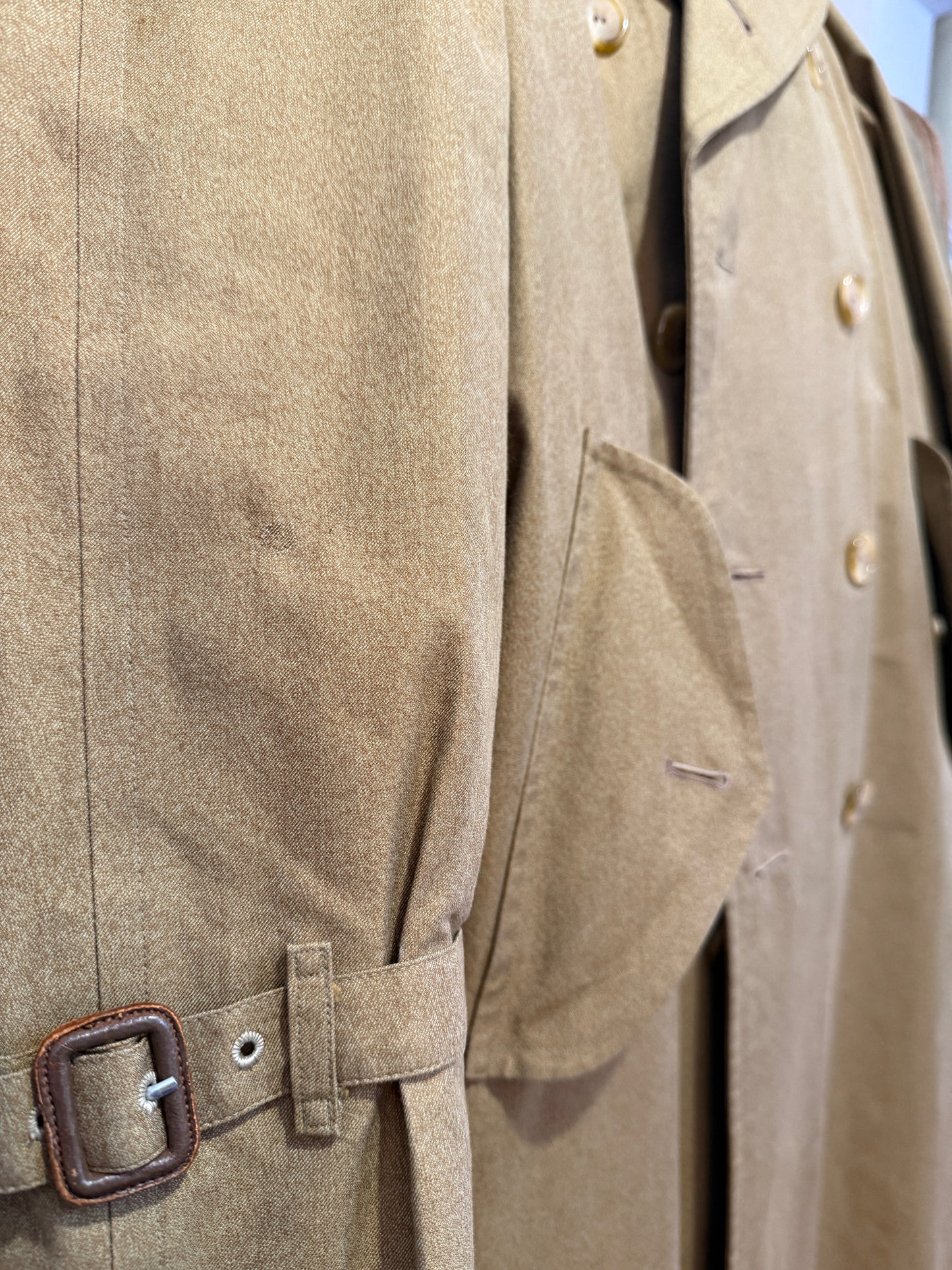 Trench Burberrys anni ‘80 doppiopetto cotone senape - tg. 48/50