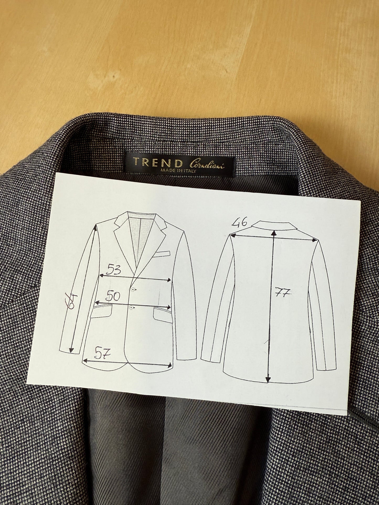 Giacca Corneliani Trend flanella grigia - tg. 48/50