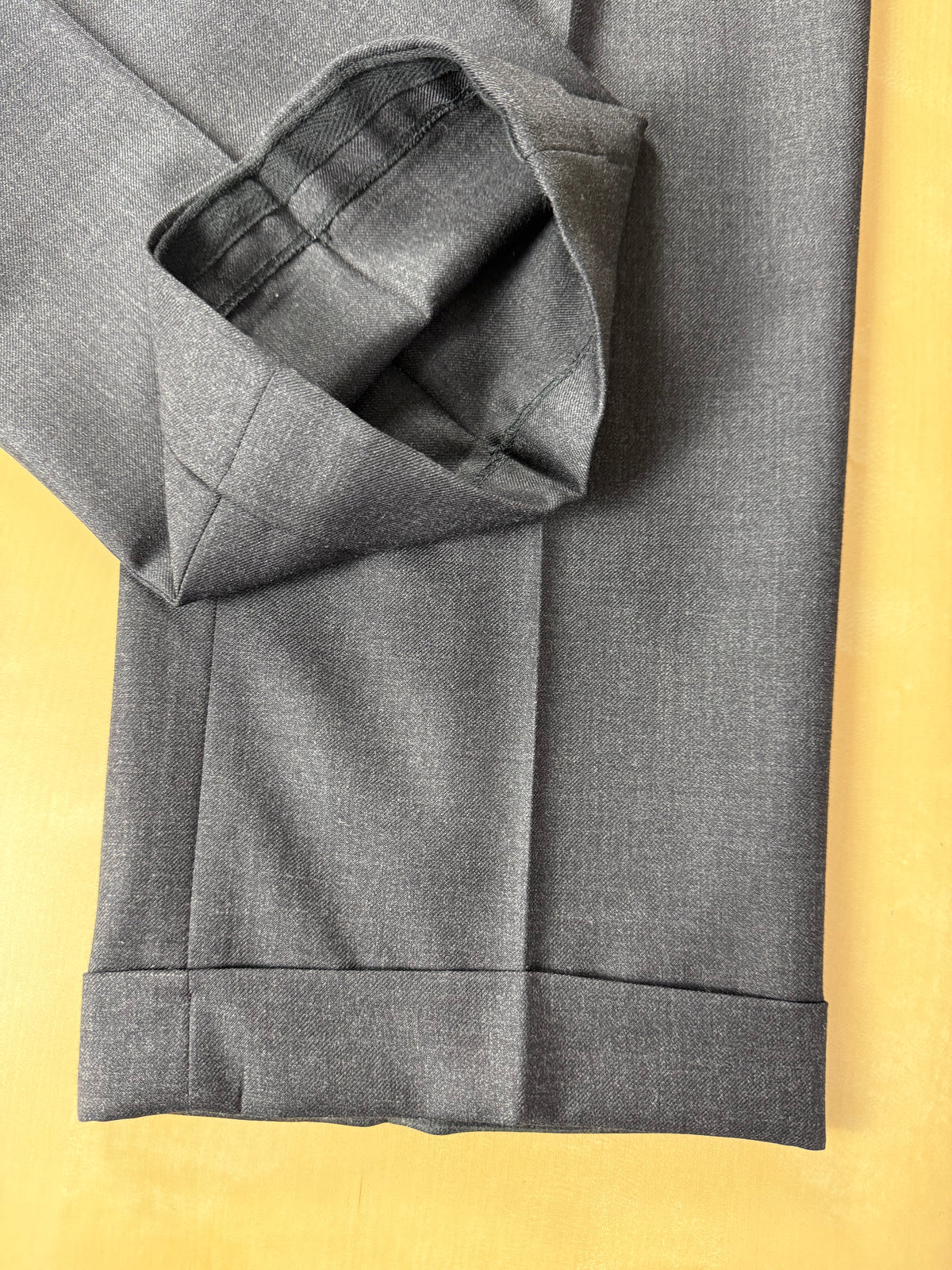 Pantaloni Burberry flanella pettinata antracite - tg. 50