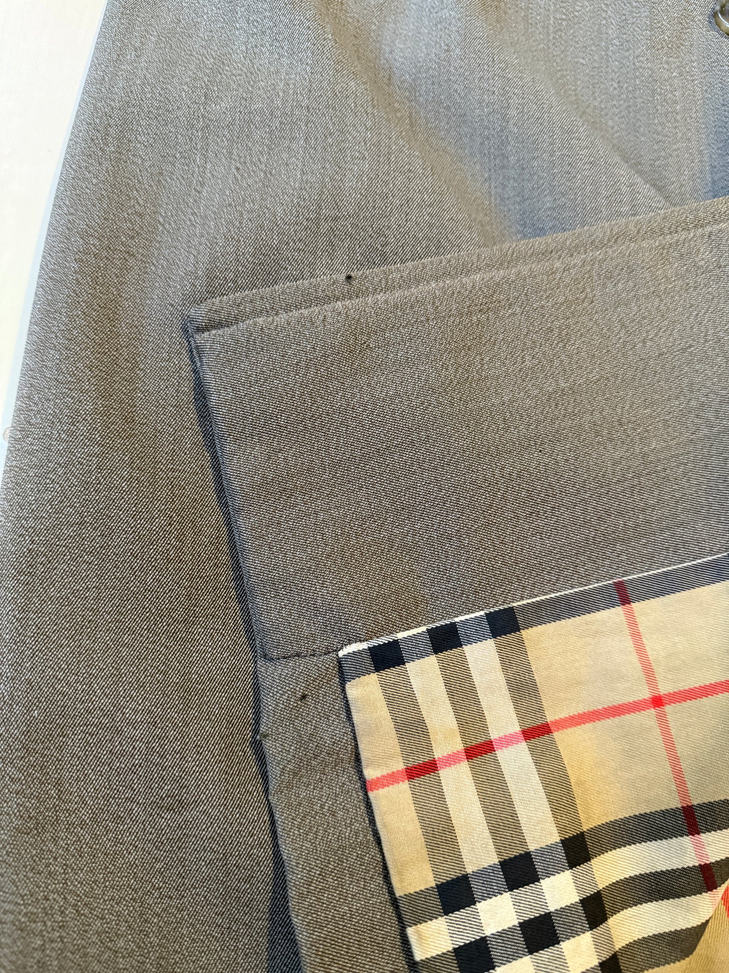 Trench Burberrys anni ‘80 in covert 100% lana - tg. 50-52