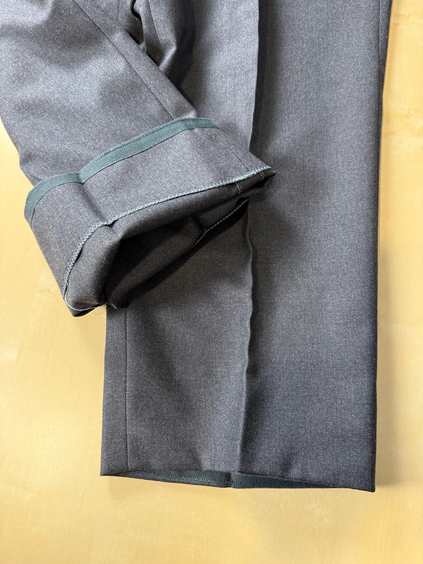 Completo sartoriale flanella inglese grigio antracite - tg. 62 corta drop 0