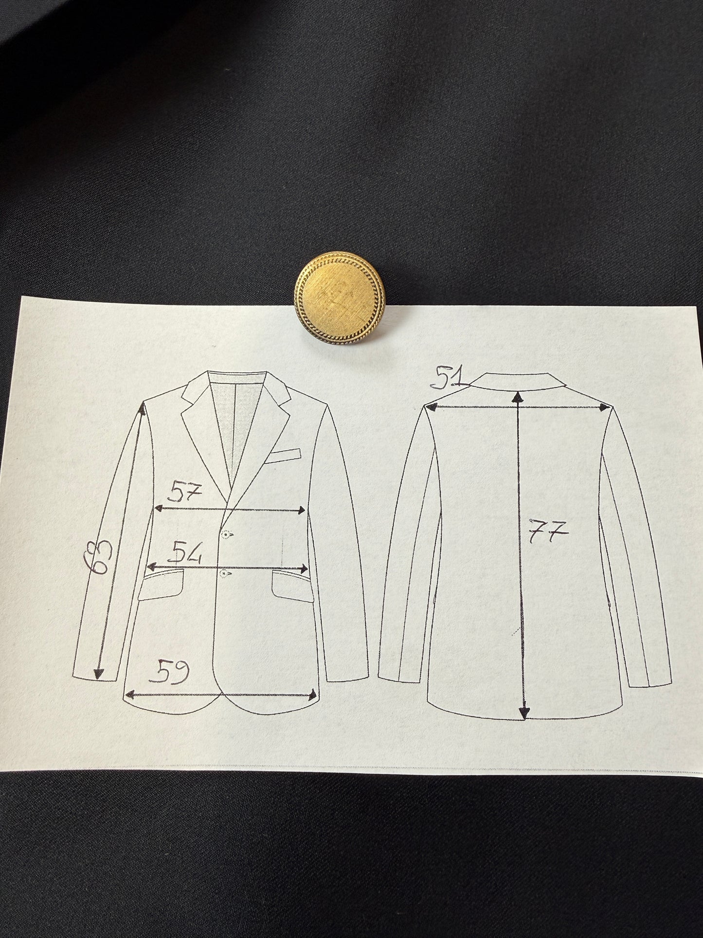 Blazer navy doppiopetto Facis anni ‘80 tessuto Loro Piana - tg. 50/52