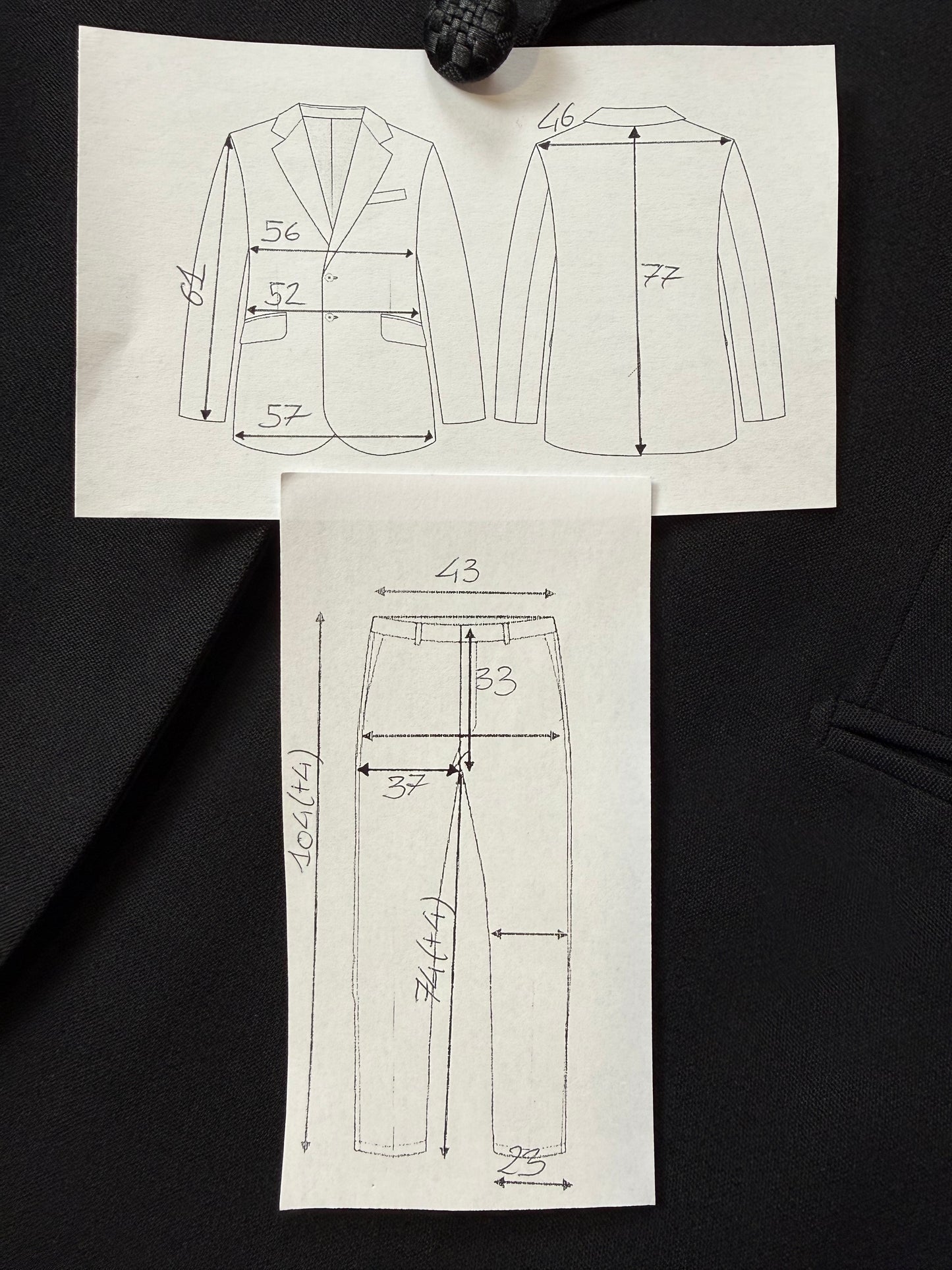 Smoking sartoriale anni ‘50 revers a scialle - tg. 48/50