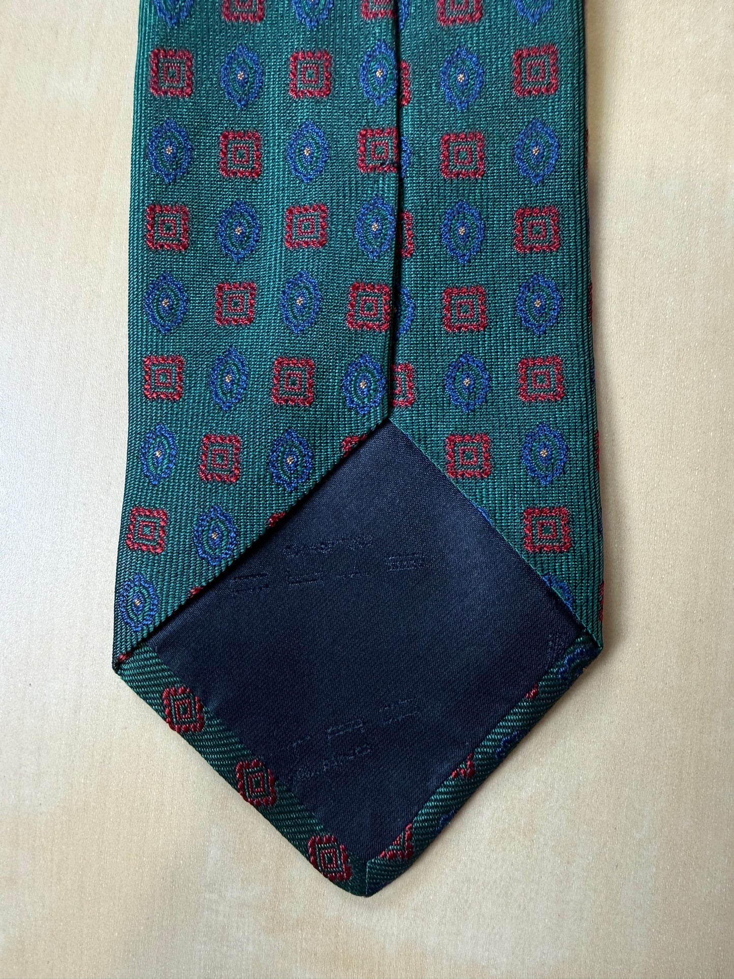 Cravatta Etro verde micro fantasia