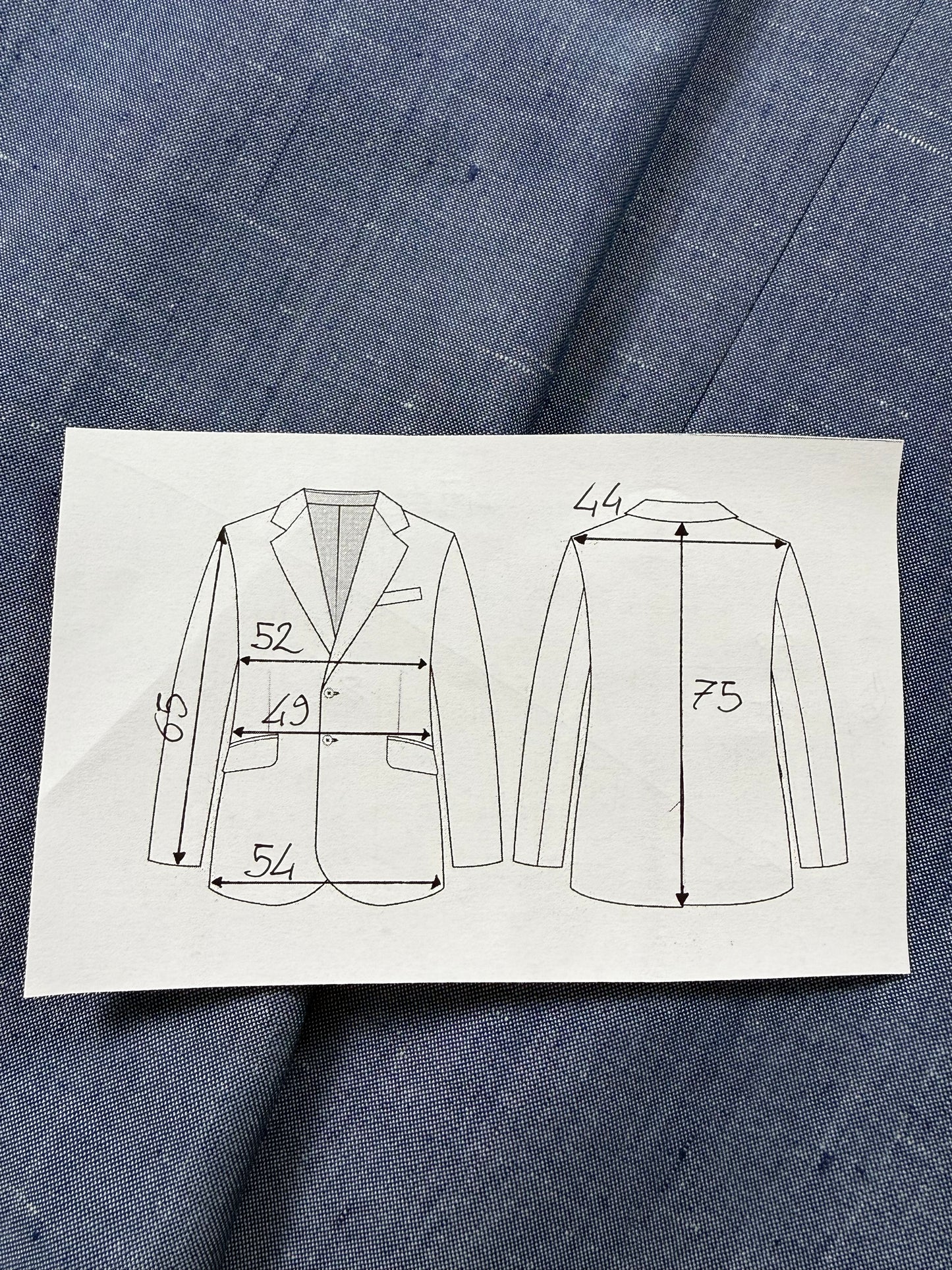 Giacca anni '70 in seta shantung azzurro carta da zucchero - tg. 46