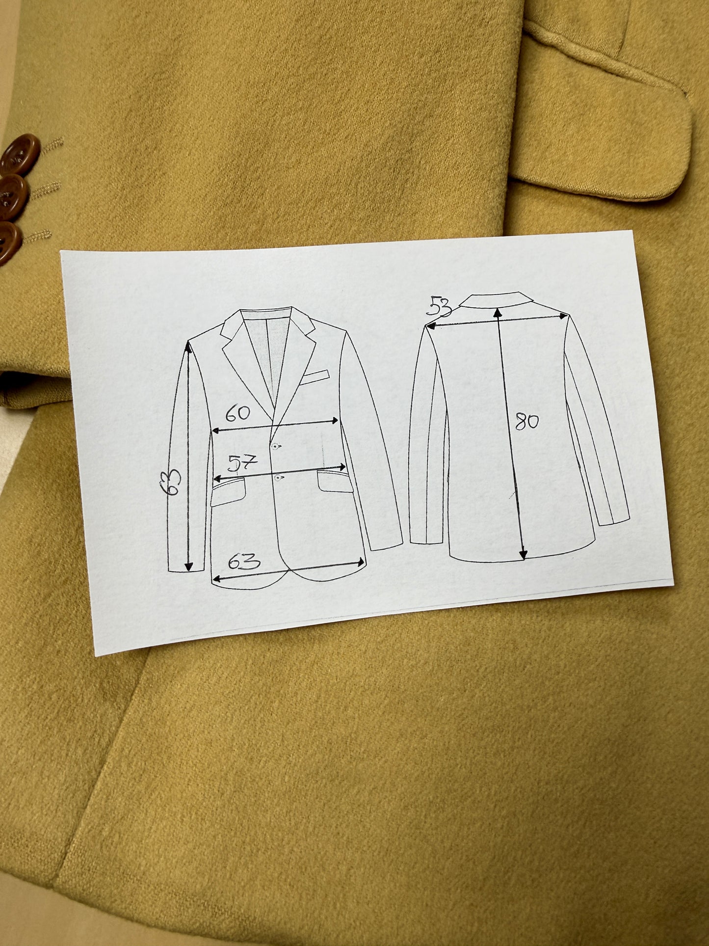 Giacca anni ‘80 100% cashmere tess. Loro Piana - tg. 54