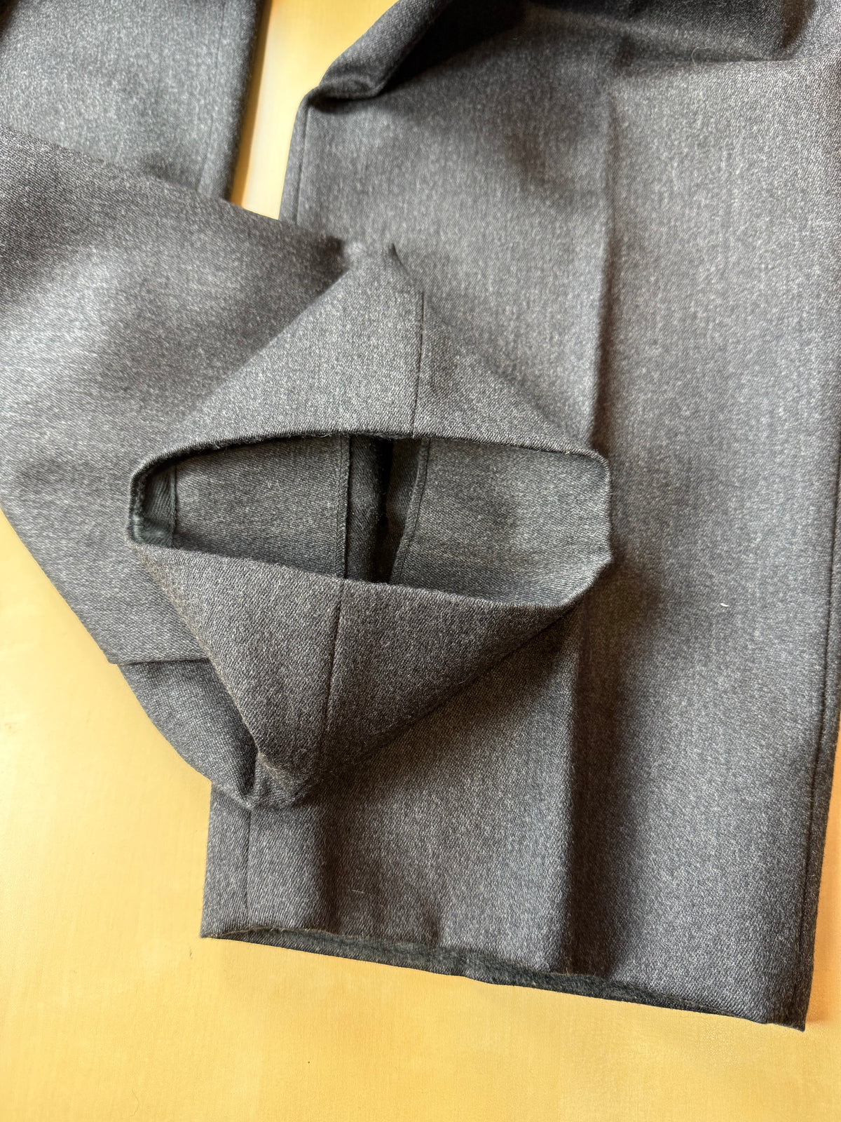Pantaloni flanella grigio antracite anni '90 - tg. 50
