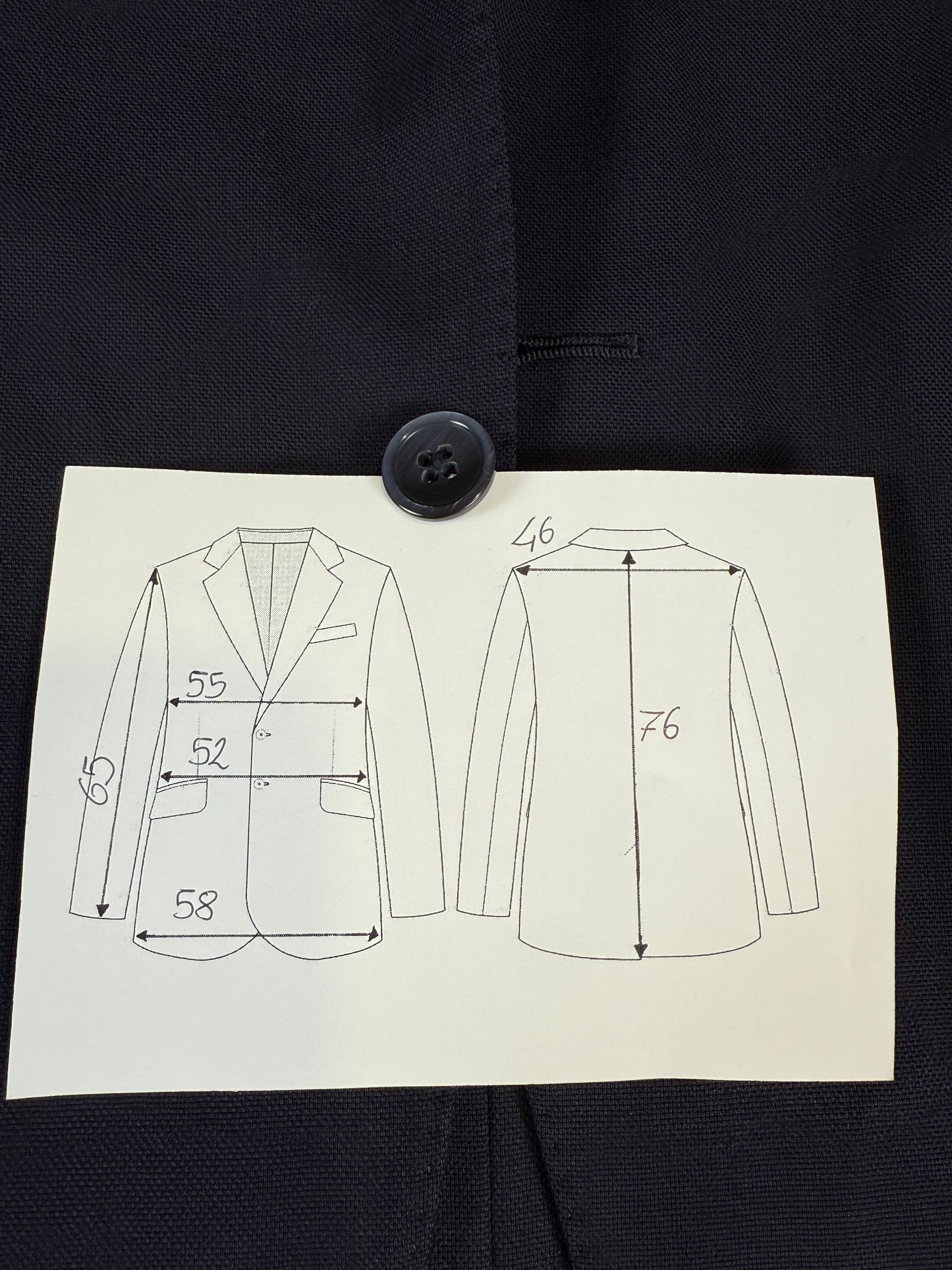 Giacca Lardini blu in hopsack - tg. 50