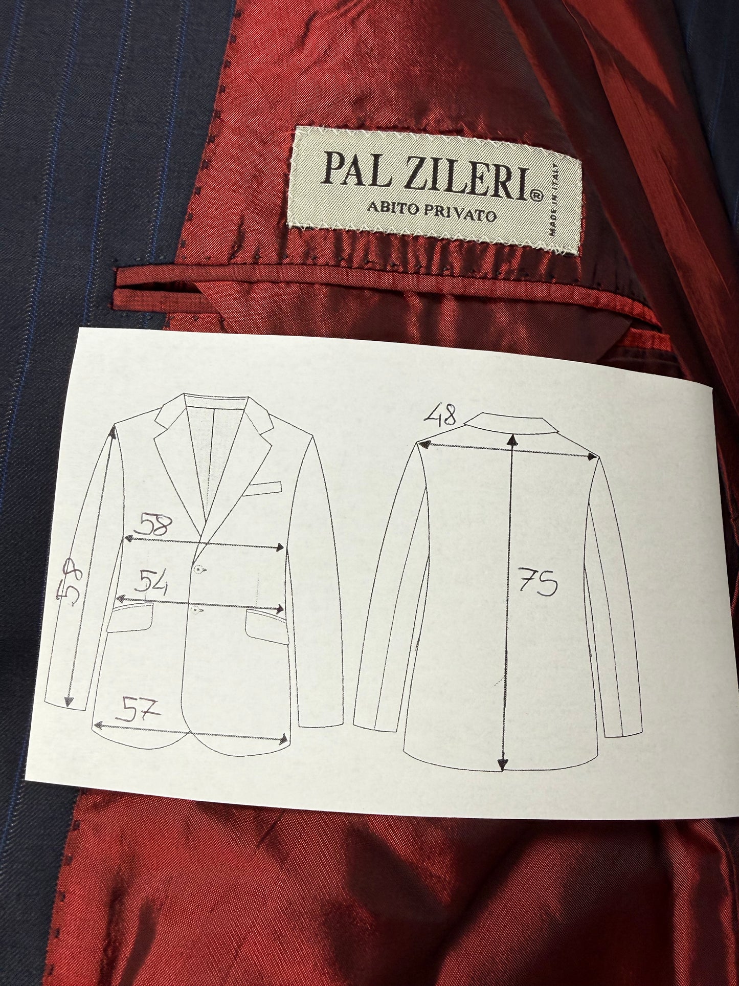 Giacca Pal Zileri flanella pettinata Tasmania Loro Piana - tg. 50/52 corta