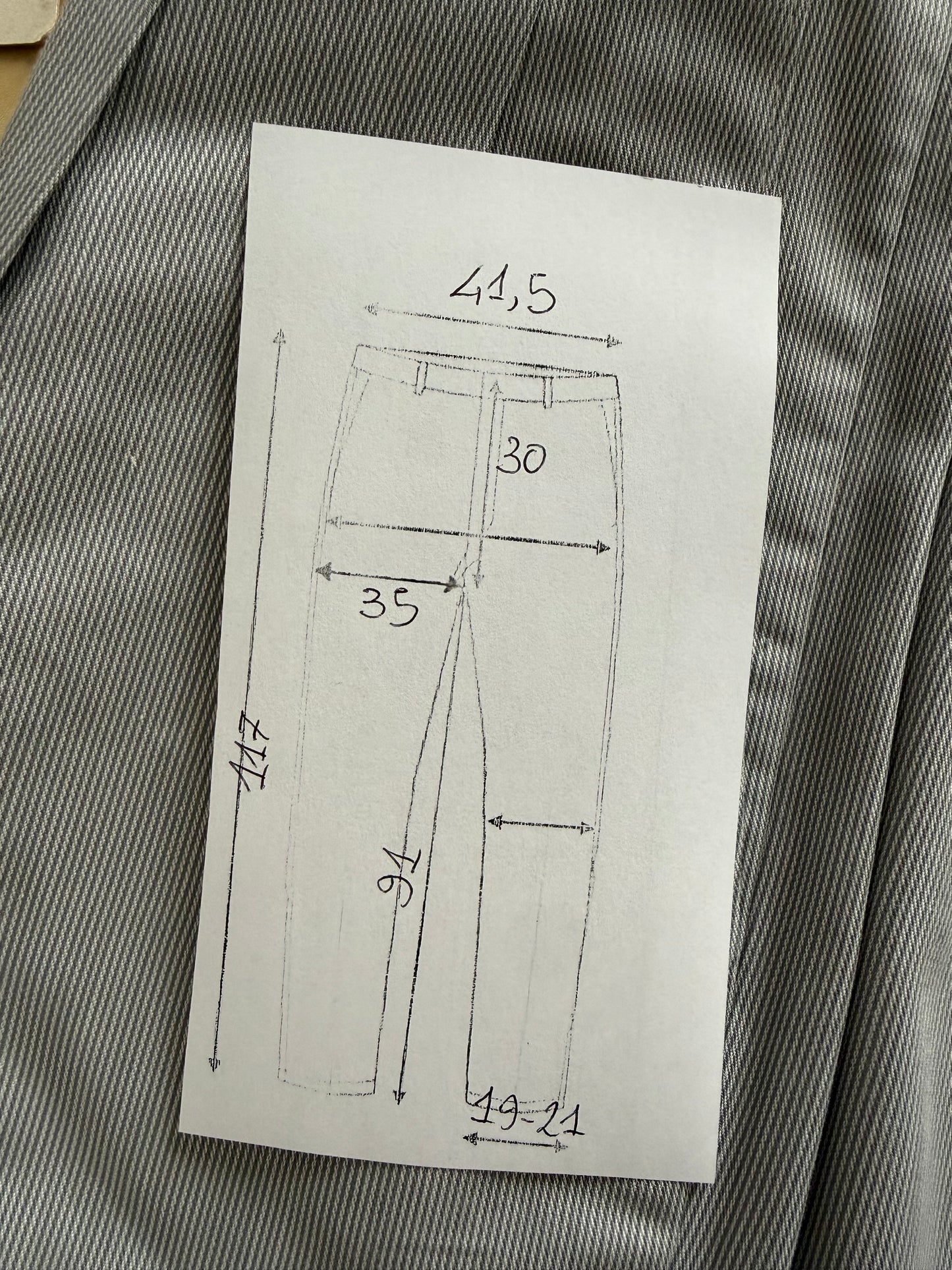 Pantaloni anni ‘90 100% cotone millerighe (NOS) - tg. 46/48