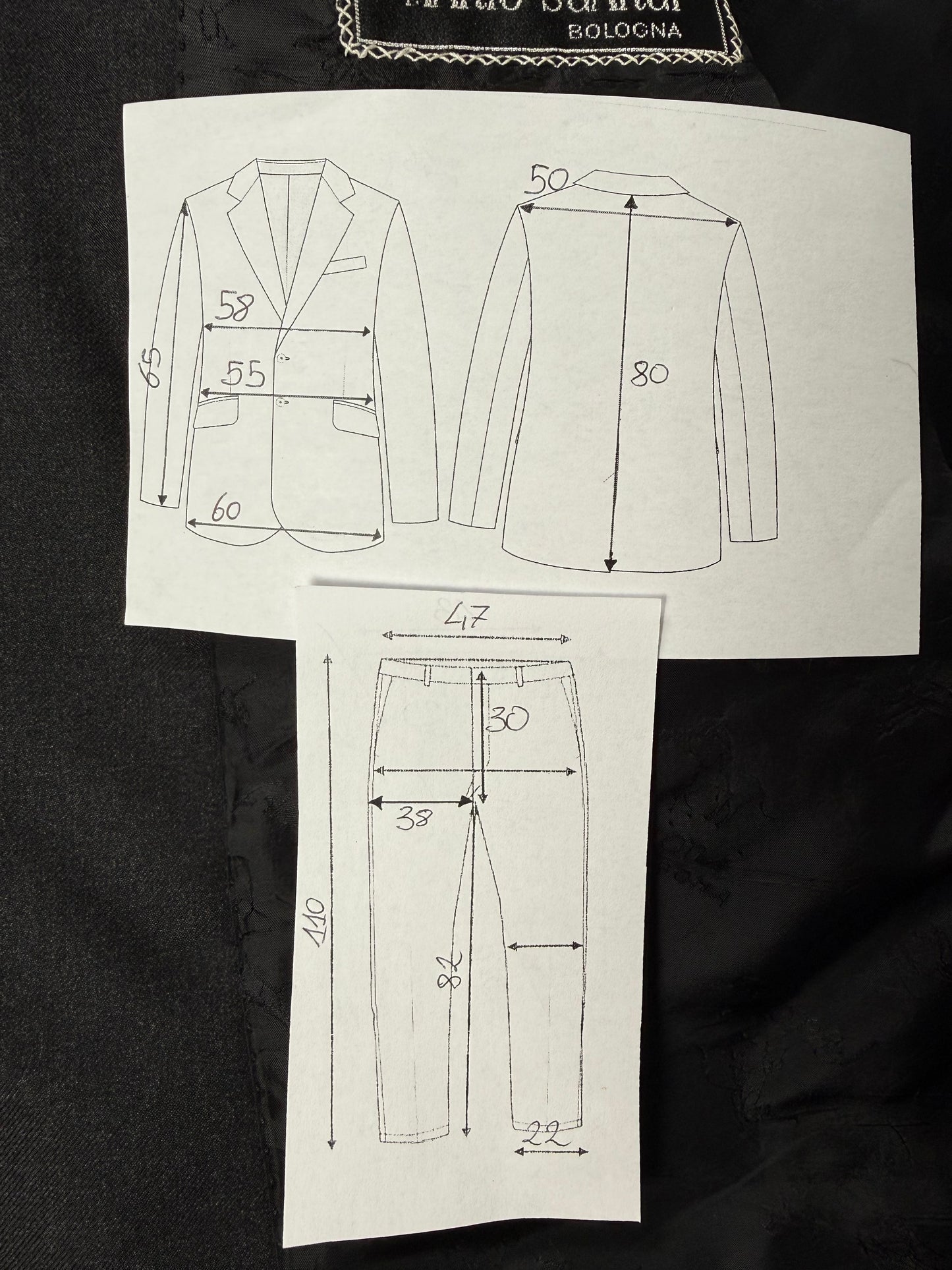 Completo Brioni flanella pettinata antracite - tg. 52
