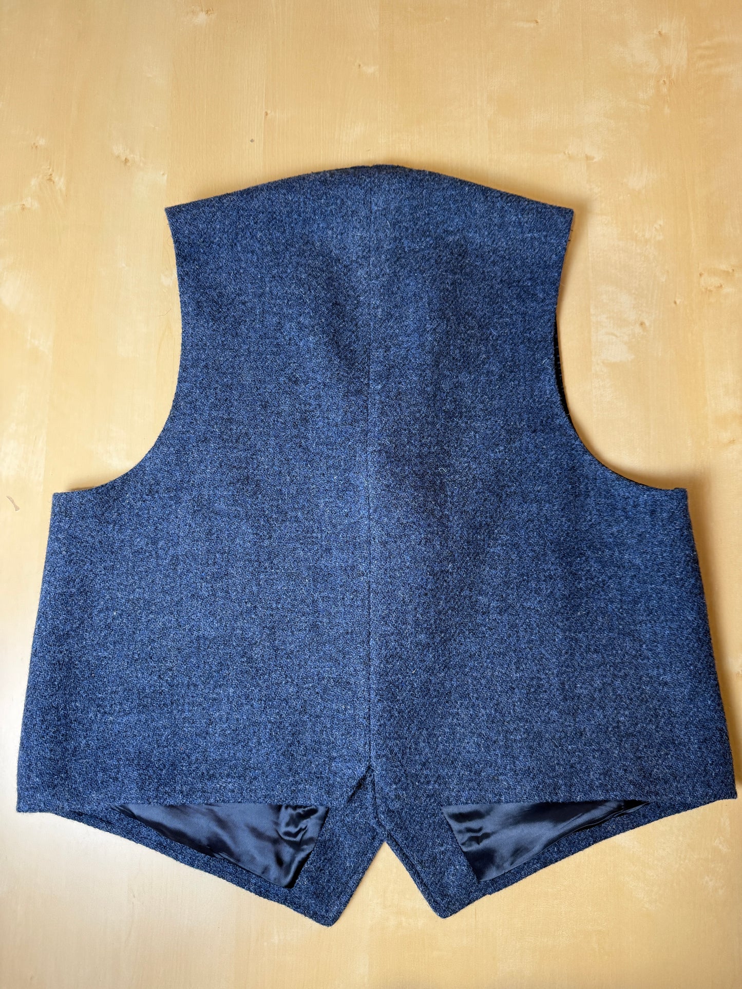 Panciotto in tweed blu - tg. 52/54