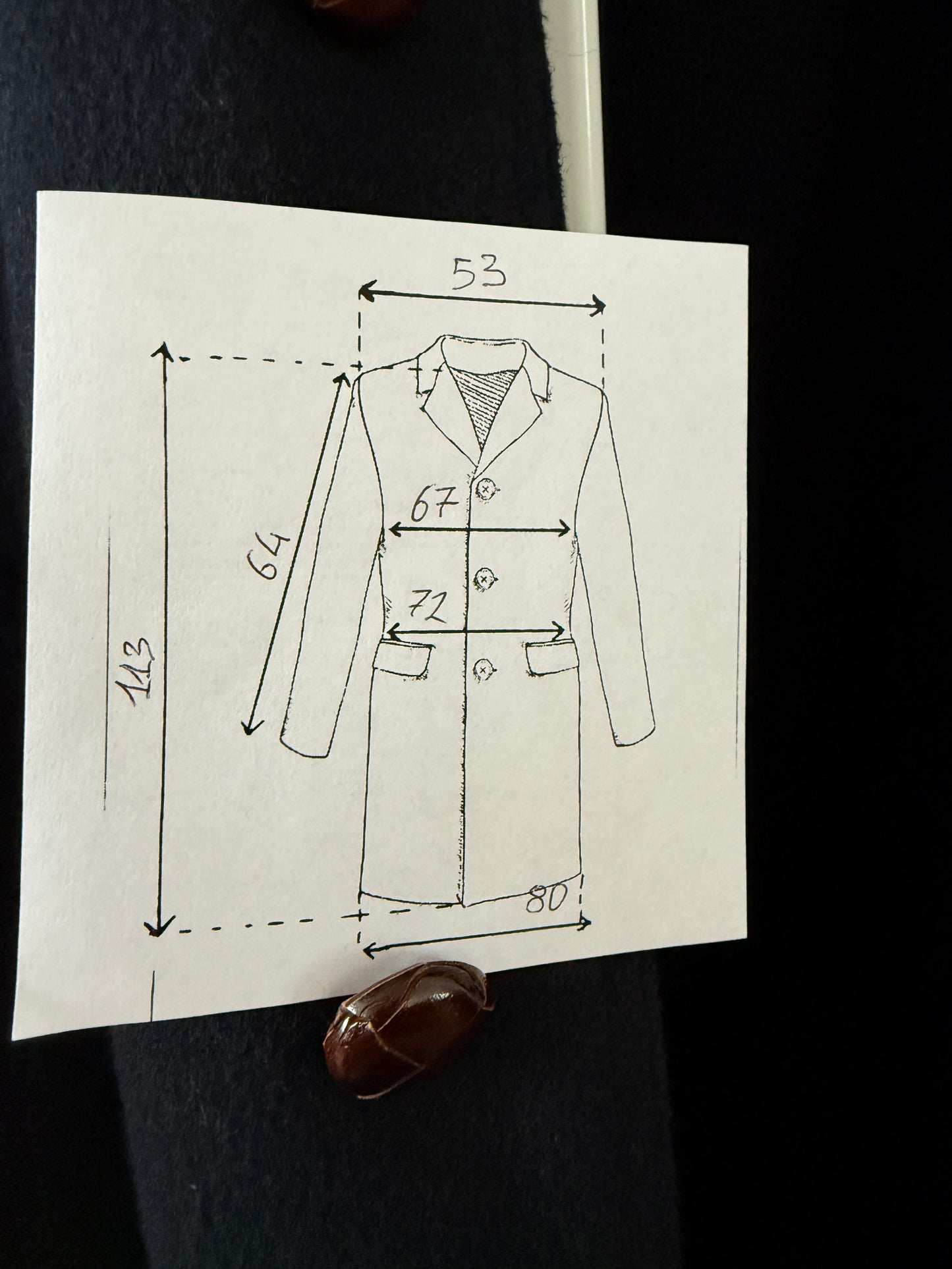 Loden classico blu notte - tg. 52-56