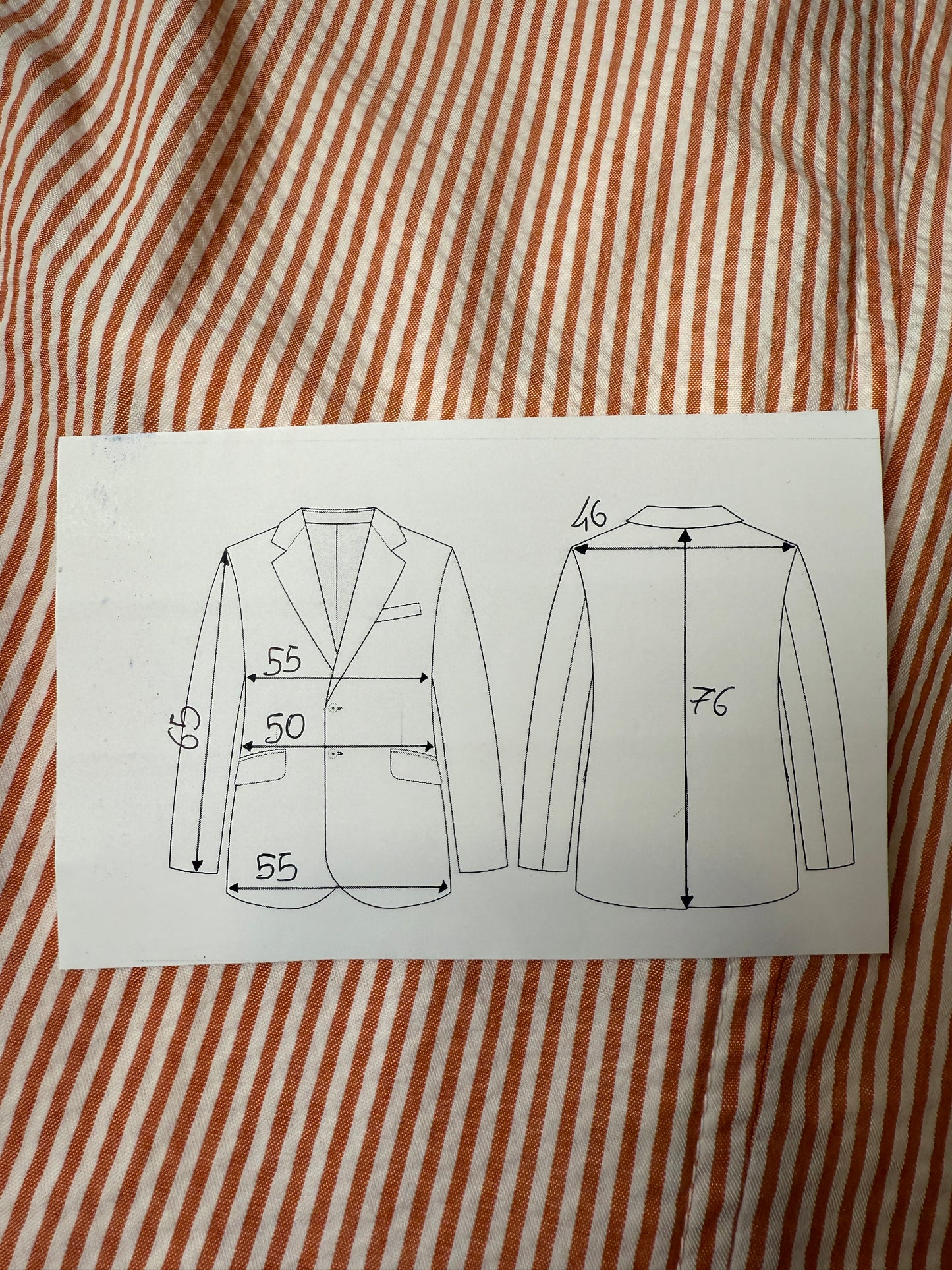 Giacca Tagliatore in seersucker rosso - tg. 50