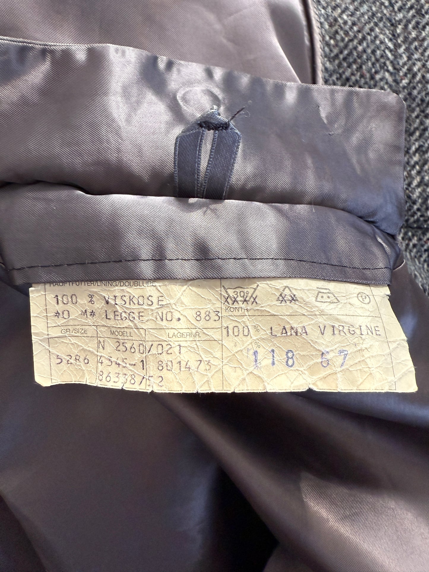 Cappotto raglan in tweed scozzese Crombie - tg. 50-52