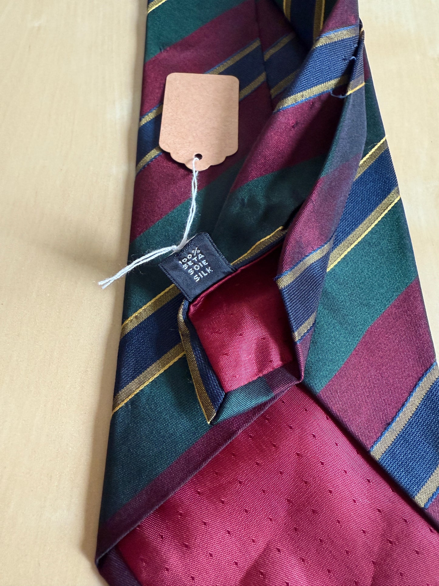 Cravatta regimental in raso