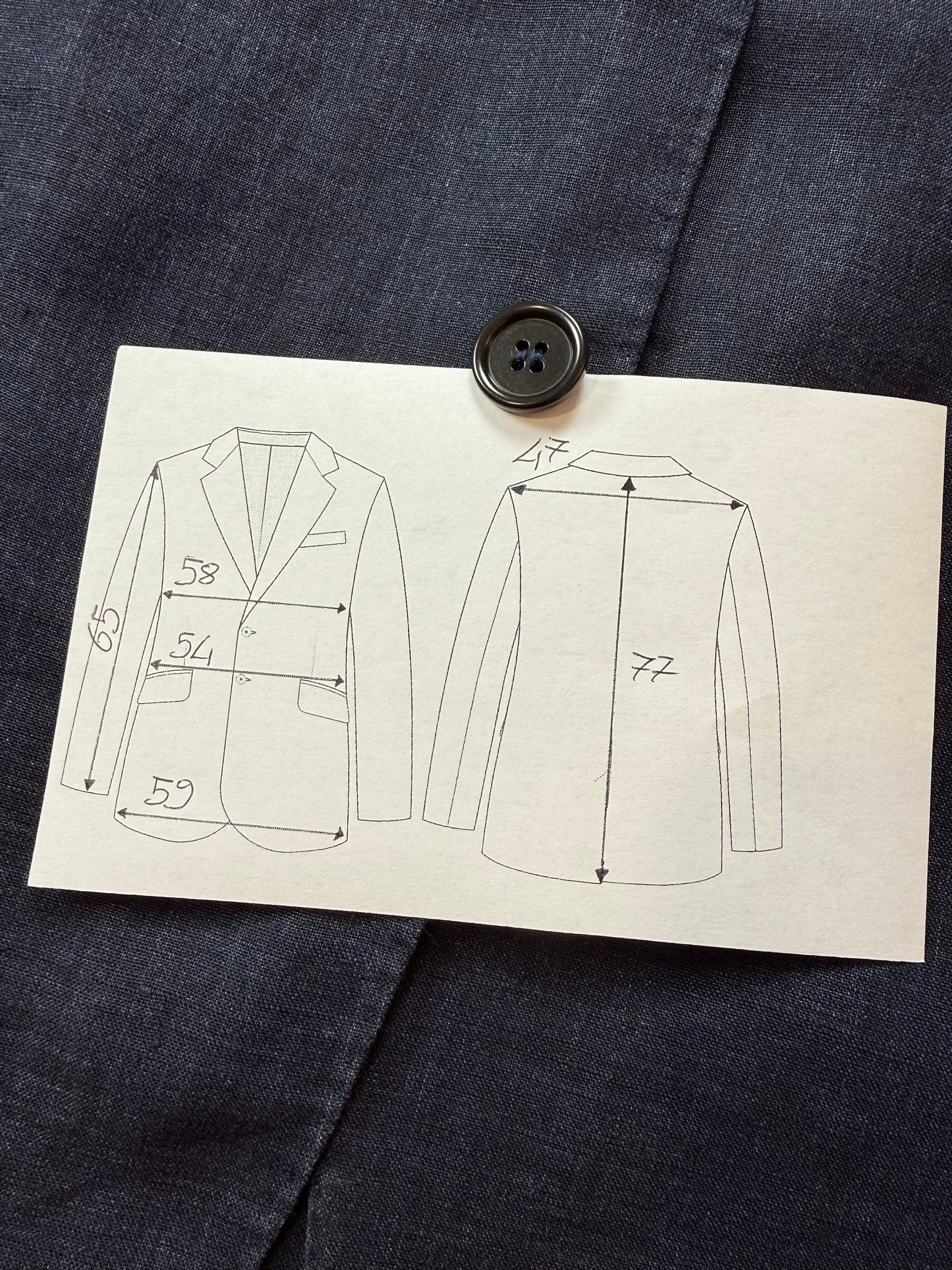 Giacca Isaia sfoderata in lino - tg. 52