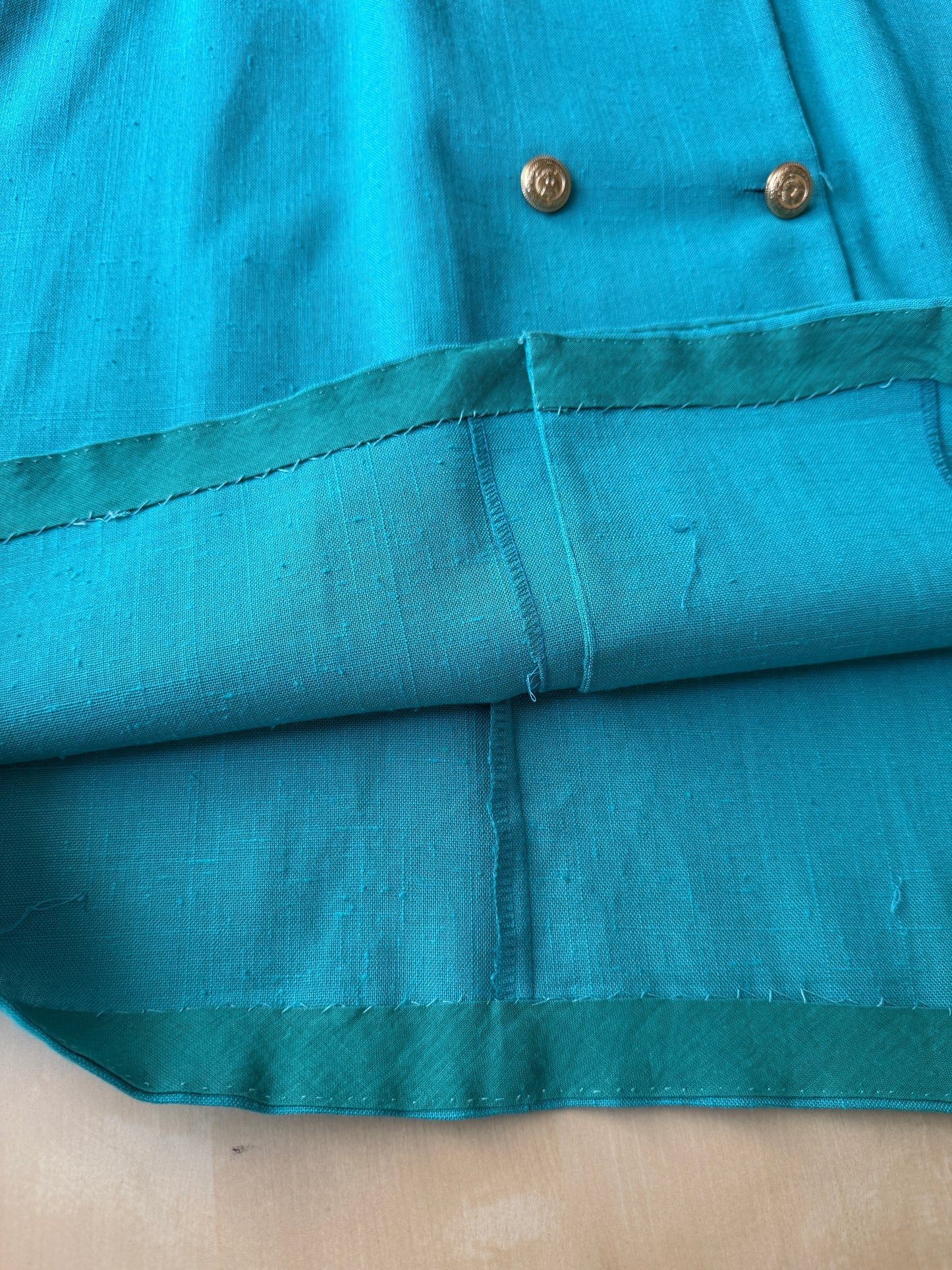 Abito blazer americano anni ‘70/‘80 verde acqua - tg. S/M