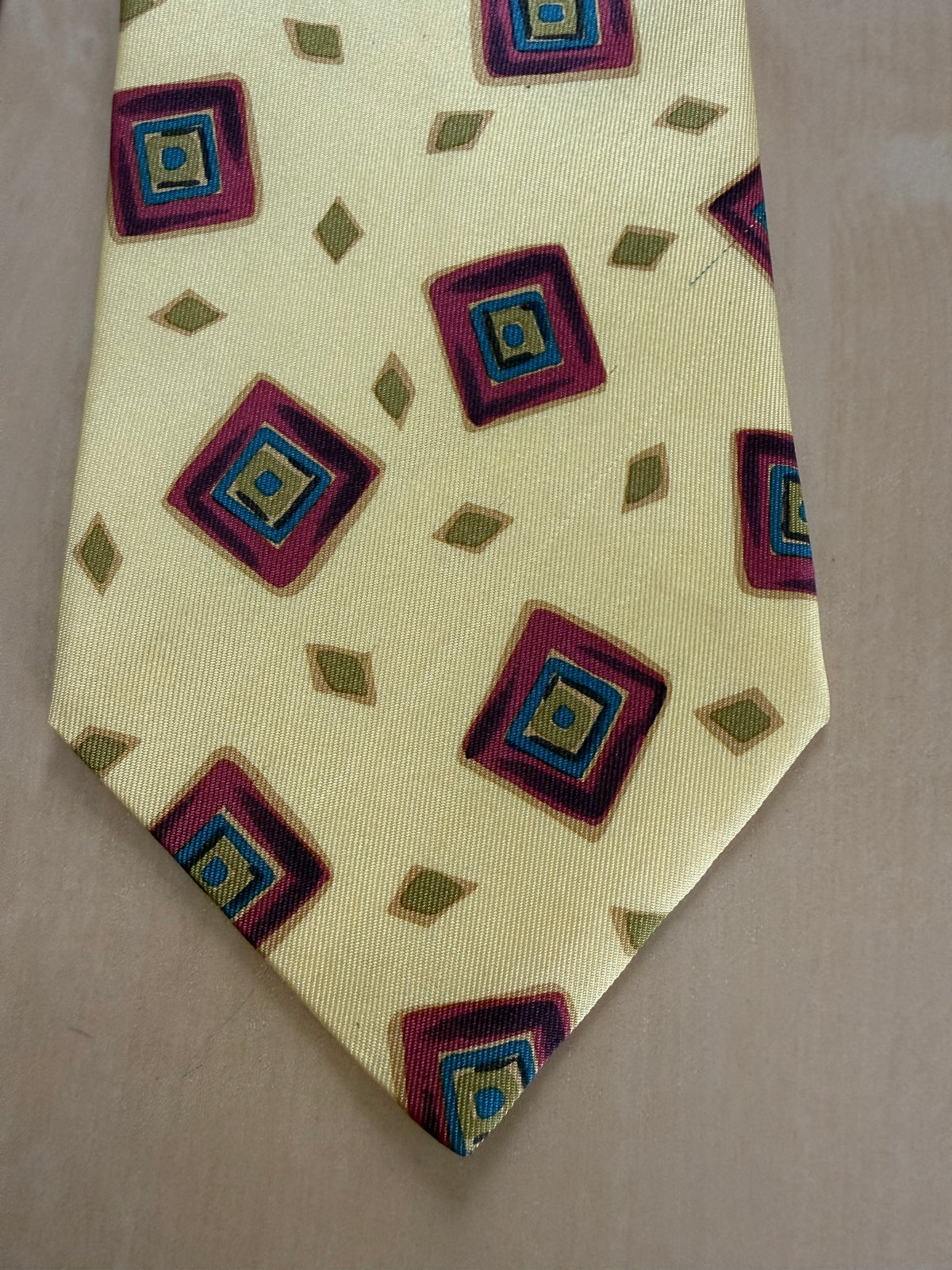 Cravatta Missoni vintage fantasia geometrica