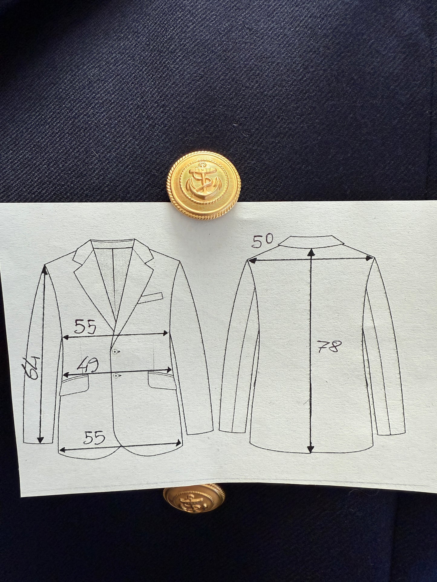 Navy blazer Marina Militare Italiana anni ‘90 - tg. 48/50