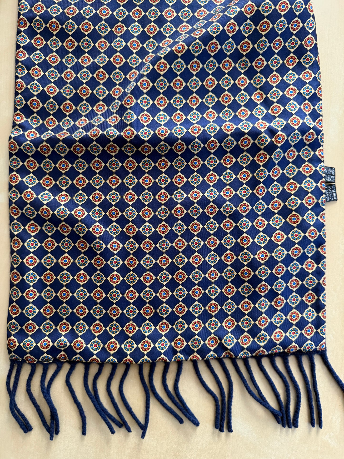 Sciarpa double face seta e lana