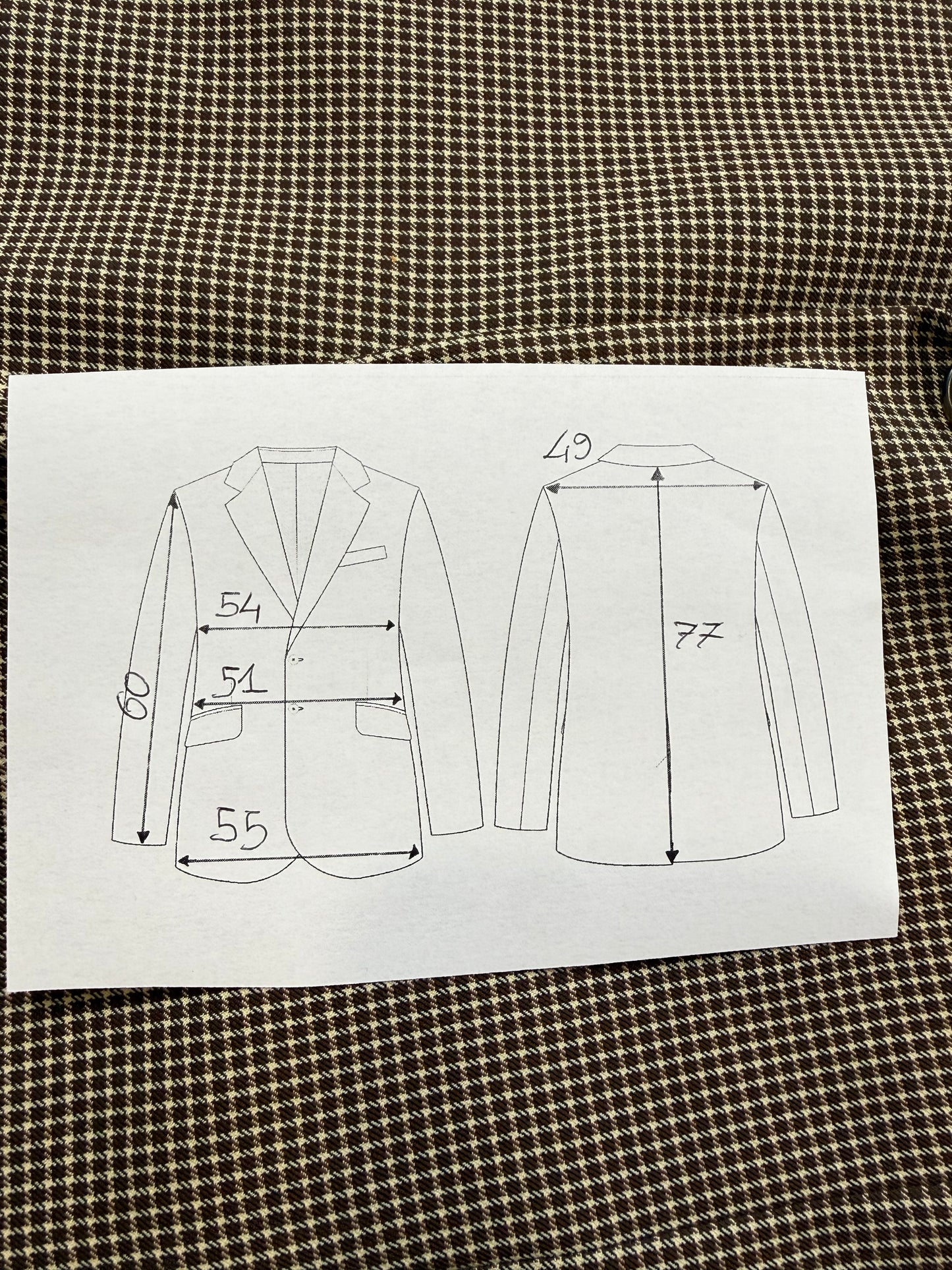 Giacca Corneliani flanella pettinata quadri - tg. 48