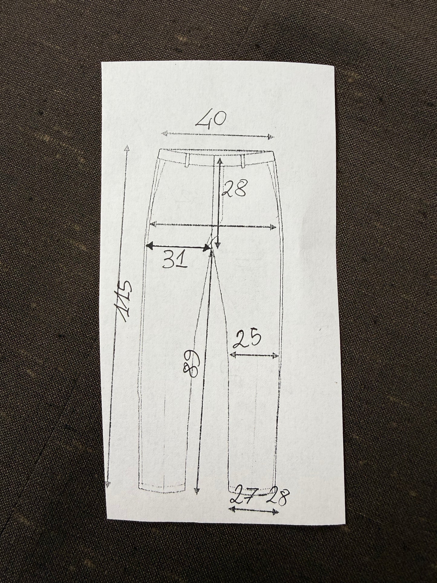 Pantaloni misto lino anni '70 (NOS) - tg. 44/46